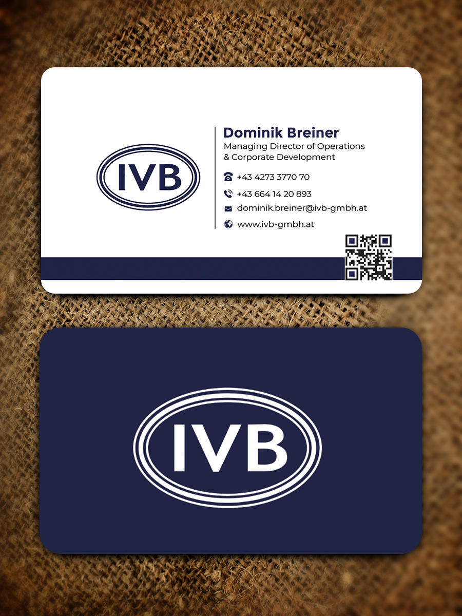 Business Card Design by Graphixpointt for IVB Industrievertretungen GmbH | Design #34249681