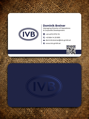 Business Card Design by Graphixpointt for IVB Industrievertretungen GmbH | Design: #34249684