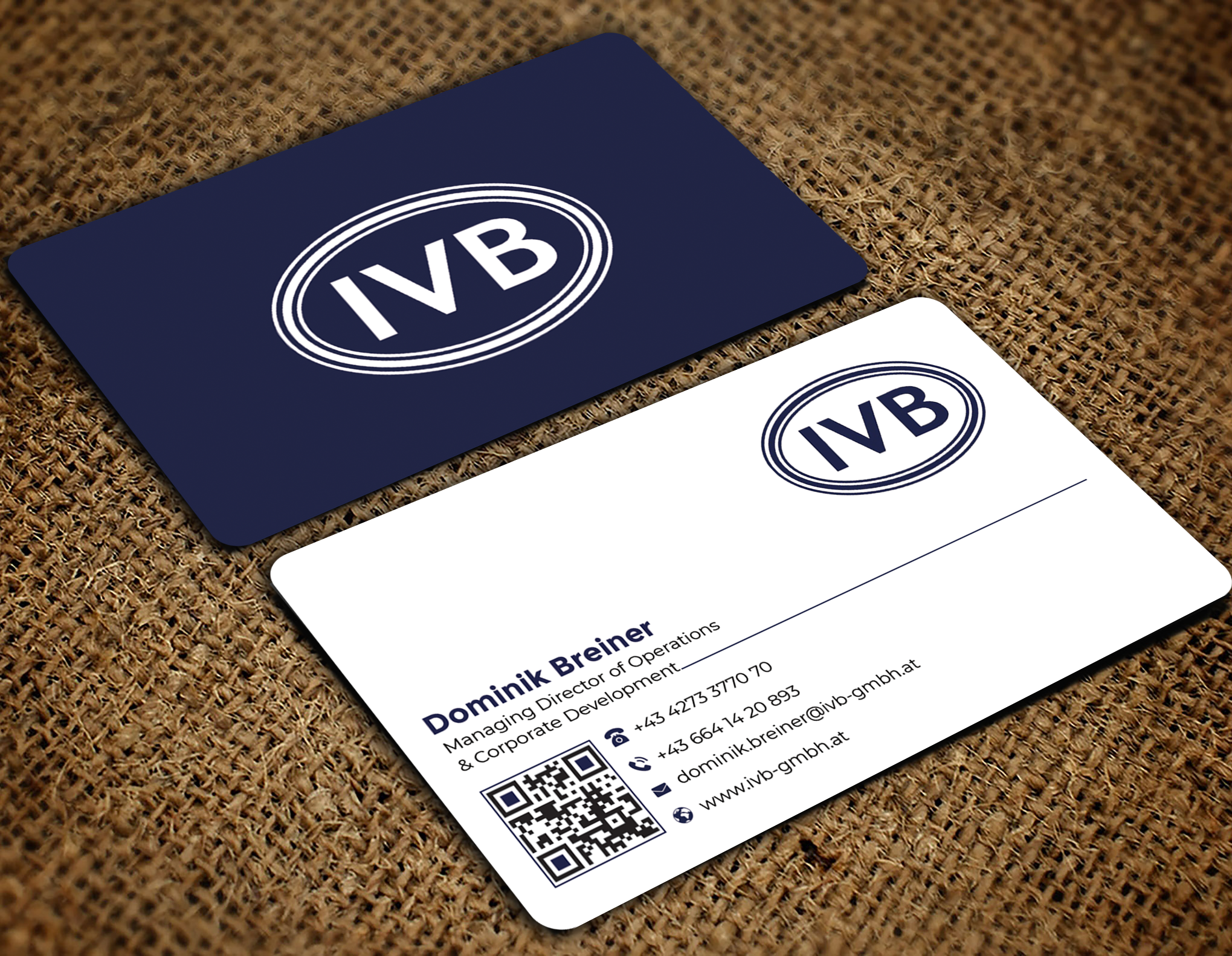 Business Card Design by Graphixpointt for IVB Industrievertretungen GmbH | Design #34249752