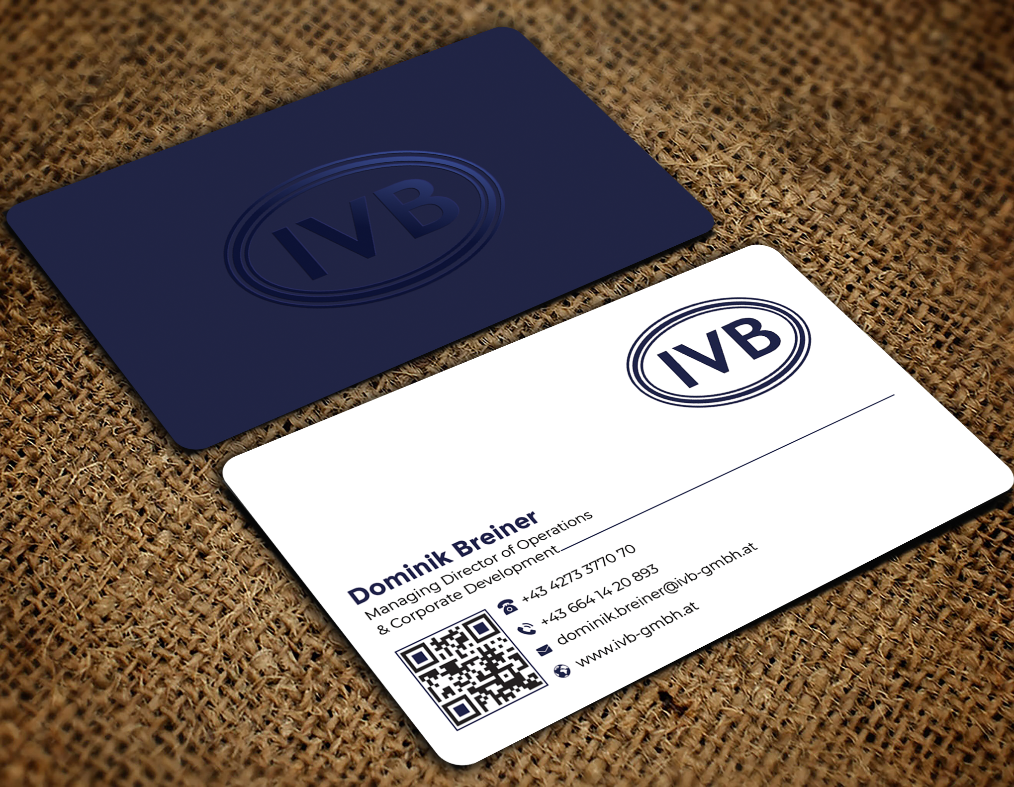 Business Card Design by Graphixpointt for IVB Industrievertretungen GmbH | Design #34249753