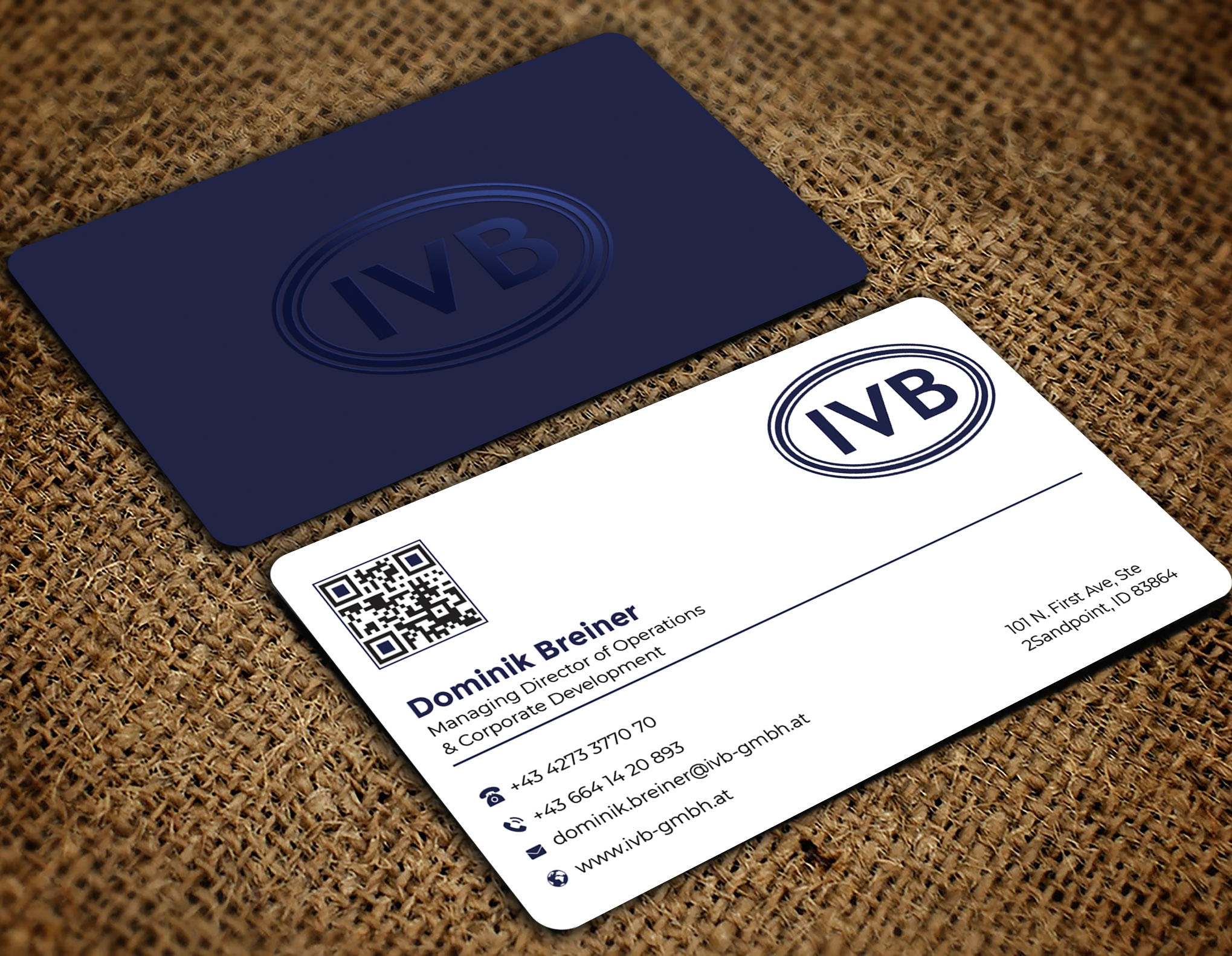 Business Card Design by Graphixpointt for IVB Industrievertretungen GmbH | Design #34249802