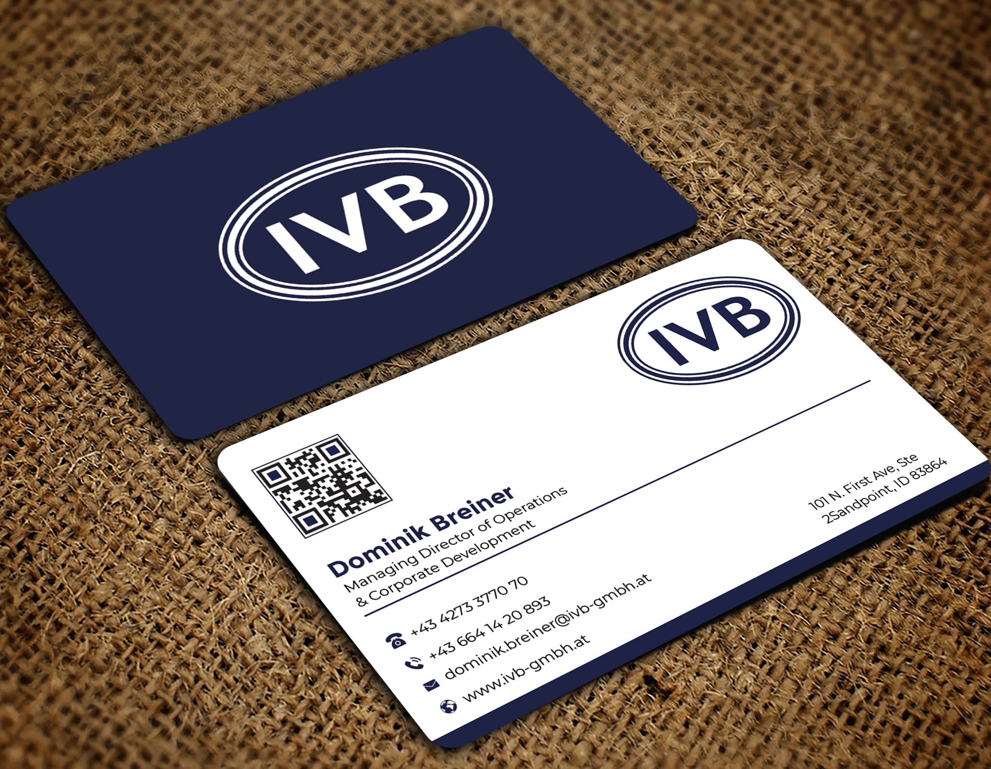 Business Card Design by Graphixpointt for IVB Industrievertretungen GmbH | Design #34249804