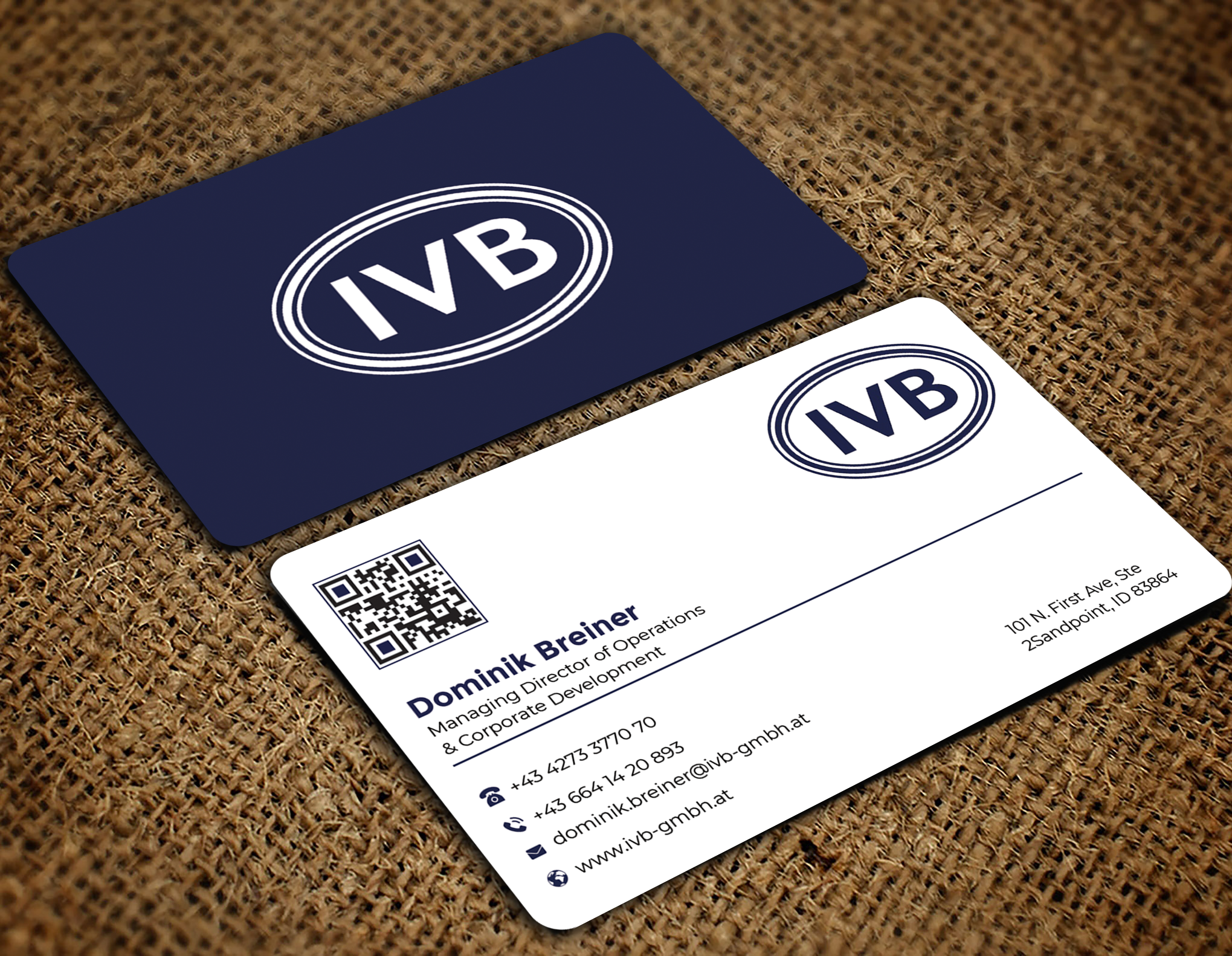 Business Card Design by Graphixpointt for IVB Industrievertretungen GmbH | Design #34249805