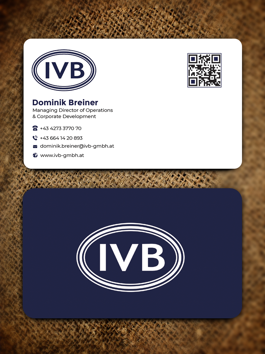 Business Card Design by Graphixpointt for IVB Industrievertretungen GmbH | Design #34249830