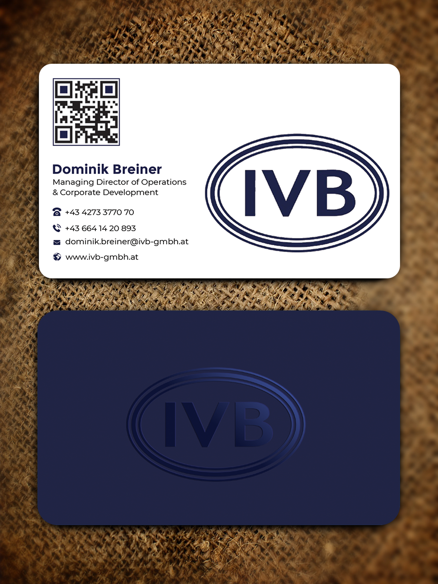 Business Card Design by Graphixpointt for IVB Industrievertretungen GmbH | Design #34249831