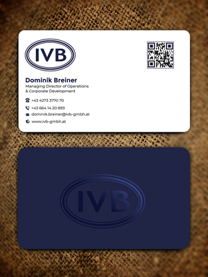 Business Card Design by Graphixpointt for IVB Industrievertretungen GmbH | Design: #34249832