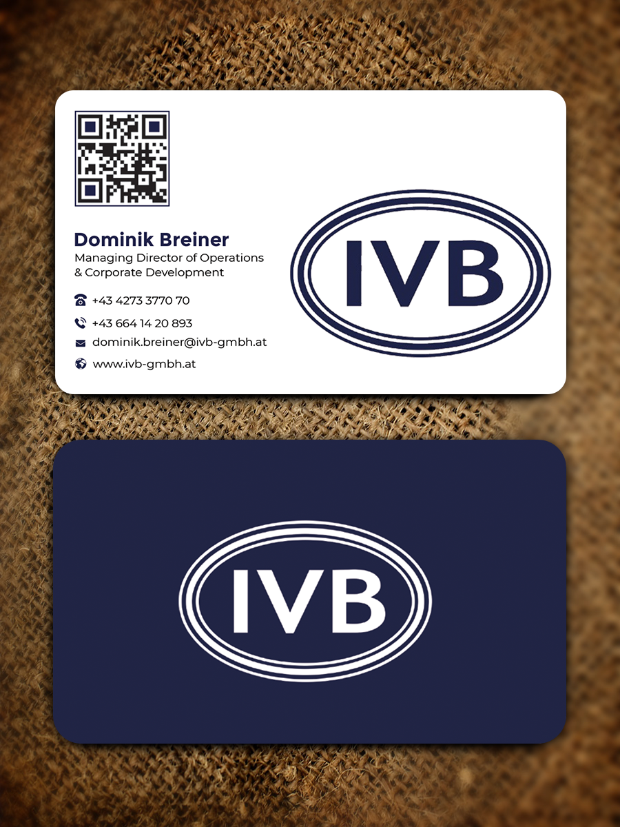 Business Card Design by Graphixpointt for IVB Industrievertretungen GmbH | Design #34249833