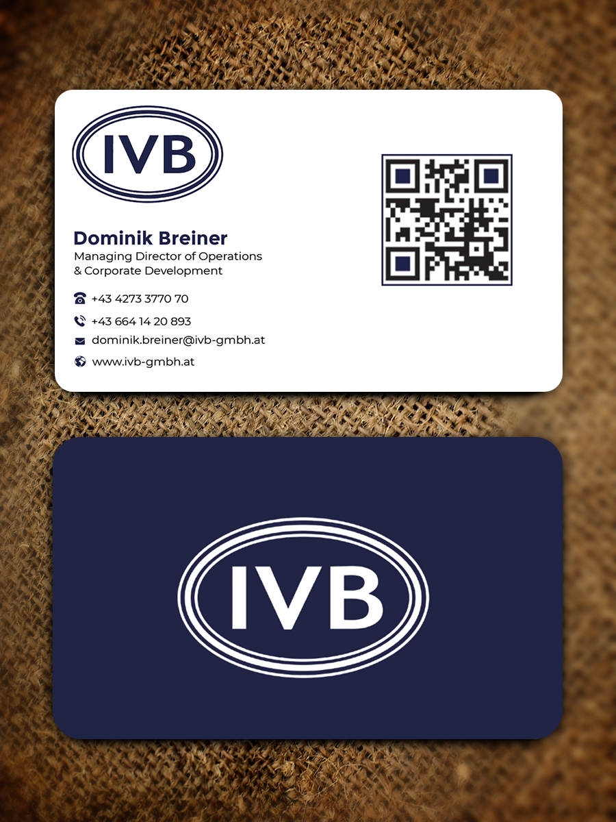 Business Card Design by Graphixpointt for IVB Industrievertretungen GmbH | Design #34249843