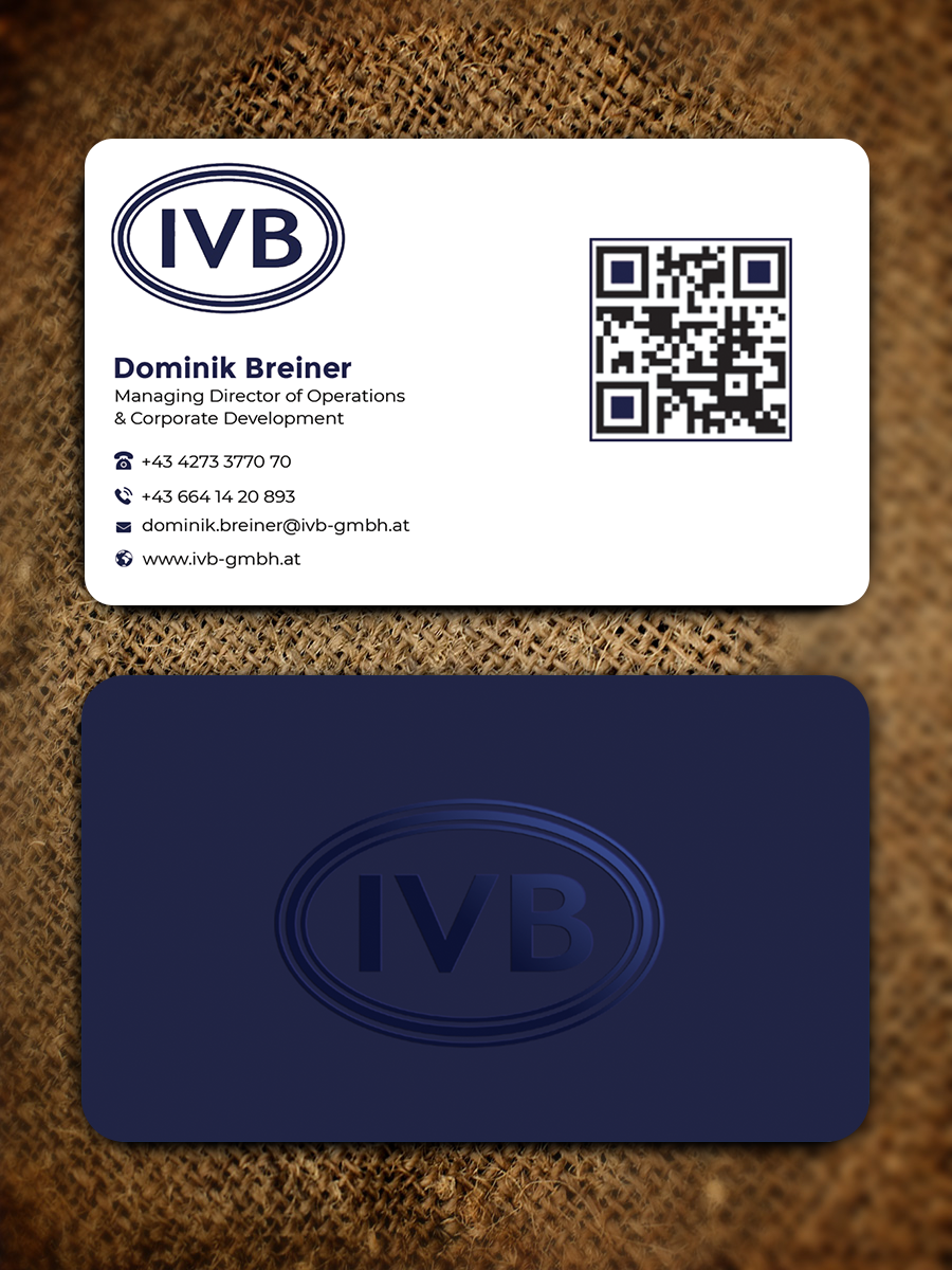 Business Card Design by Graphixpointt for IVB Industrievertretungen GmbH | Design #34249844