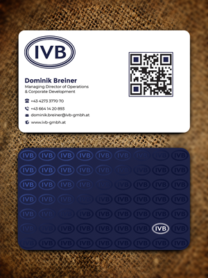 Business Card Design by Graphixpointt for IVB Industrievertretungen GmbH | Design: #34250246