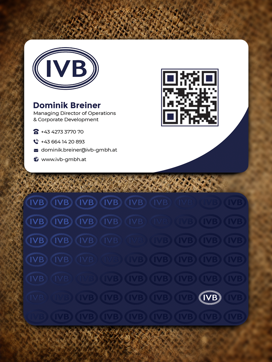 Business Card Design by Graphixpointt for IVB Industrievertretungen GmbH | Design #34250249