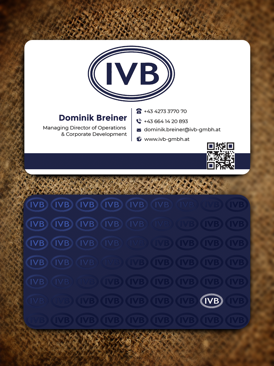 Design de Carte de Visite par Graphixpointt pour IVB Industrievertretungen GmbH | Design #34250254