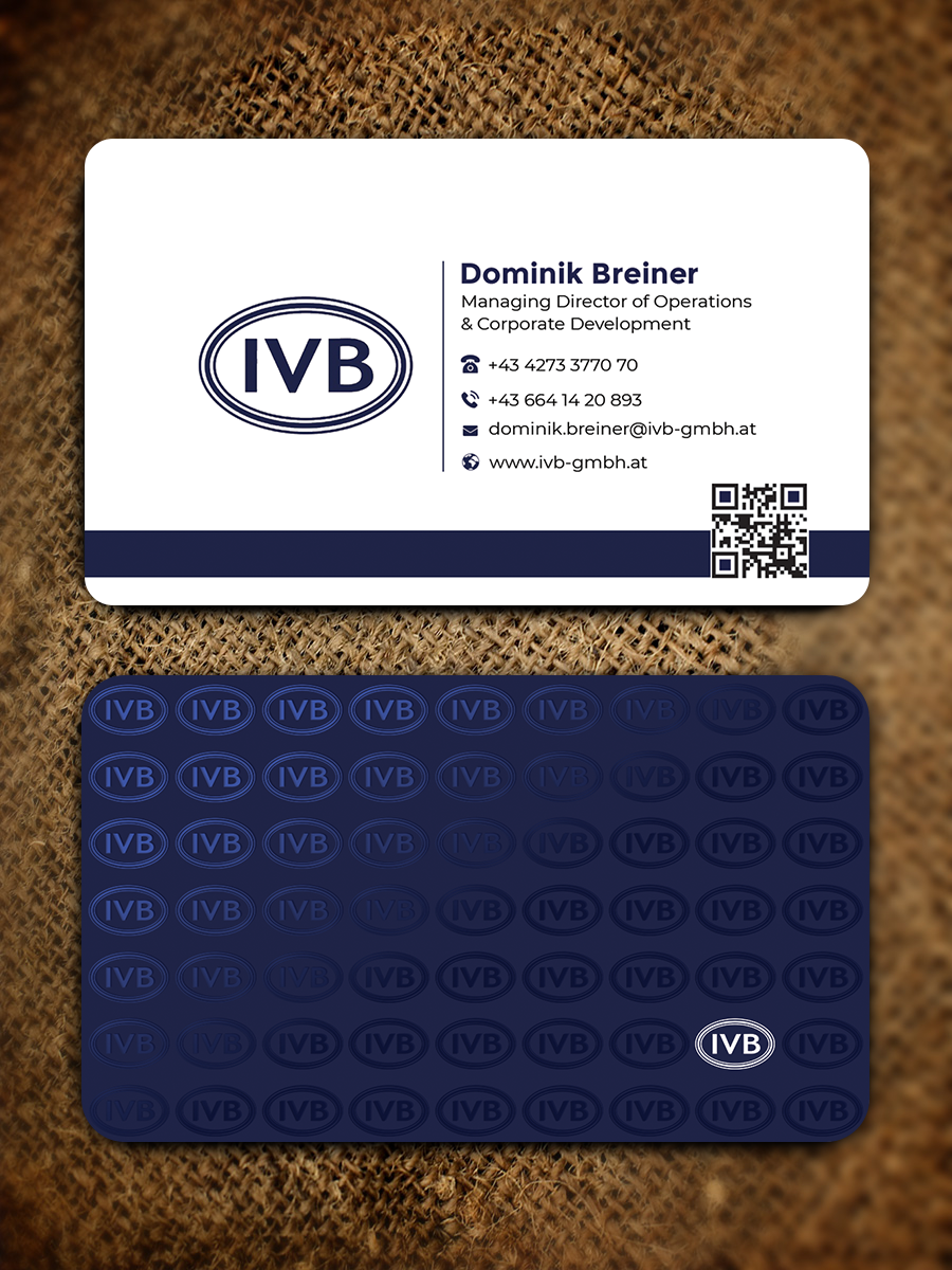 Design de Carte de Visite par Graphixpointt pour IVB Industrievertretungen GmbH | Design #34250256