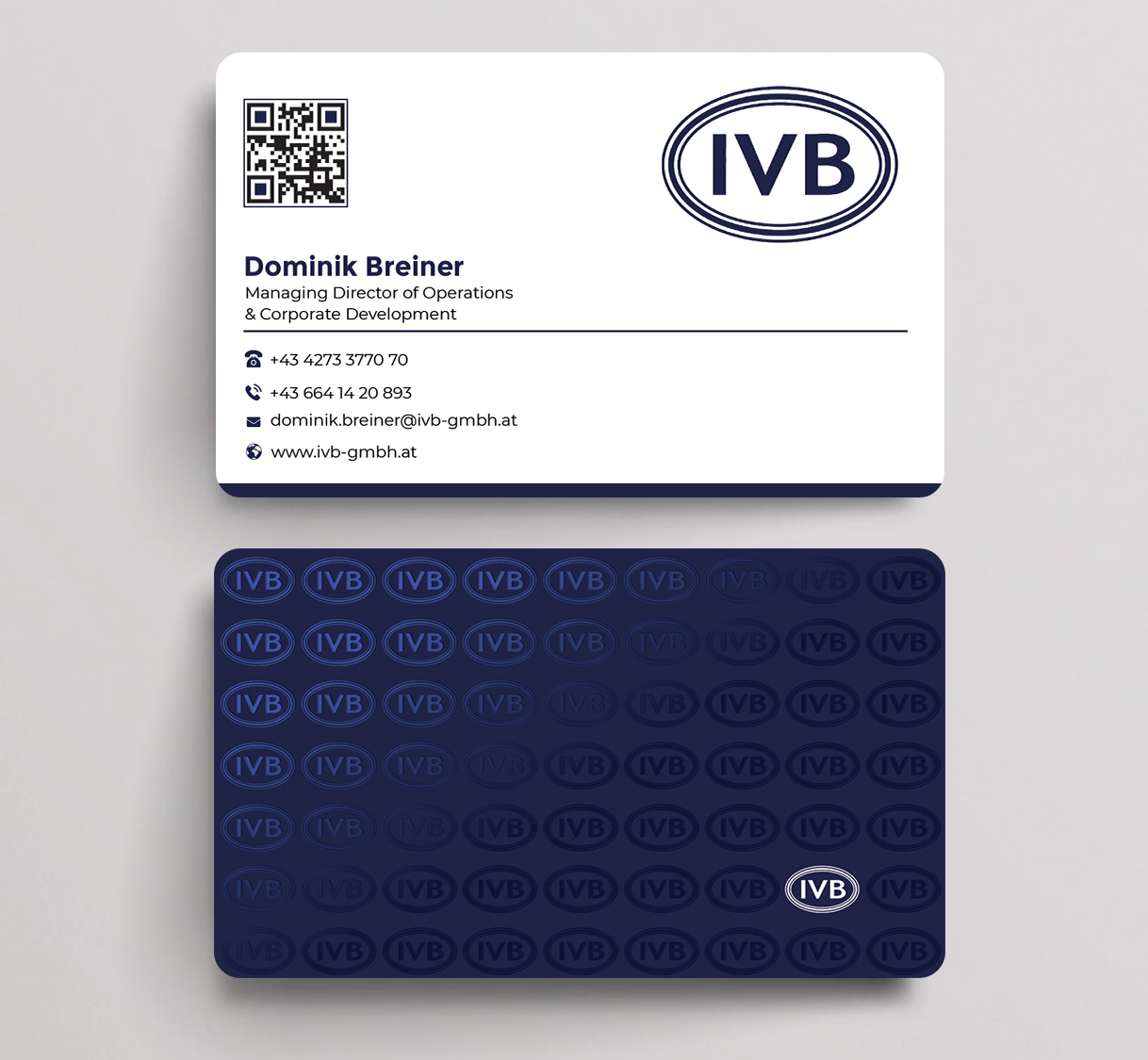 Business Card Design by Graphixpointt for IVB Industrievertretungen GmbH | Design #34250261