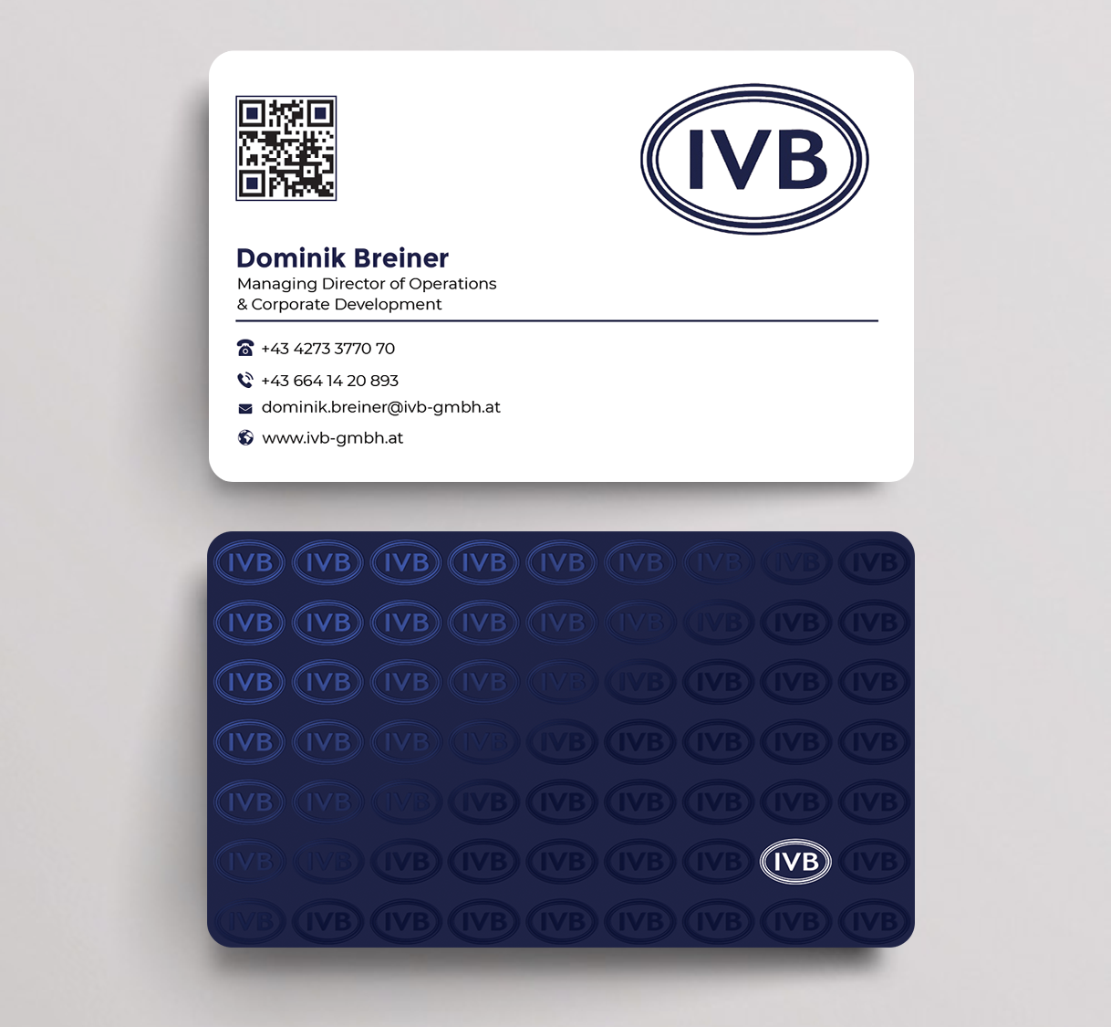 Business Card Design by Graphixpointt for IVB Industrievertretungen GmbH | Design #34250262