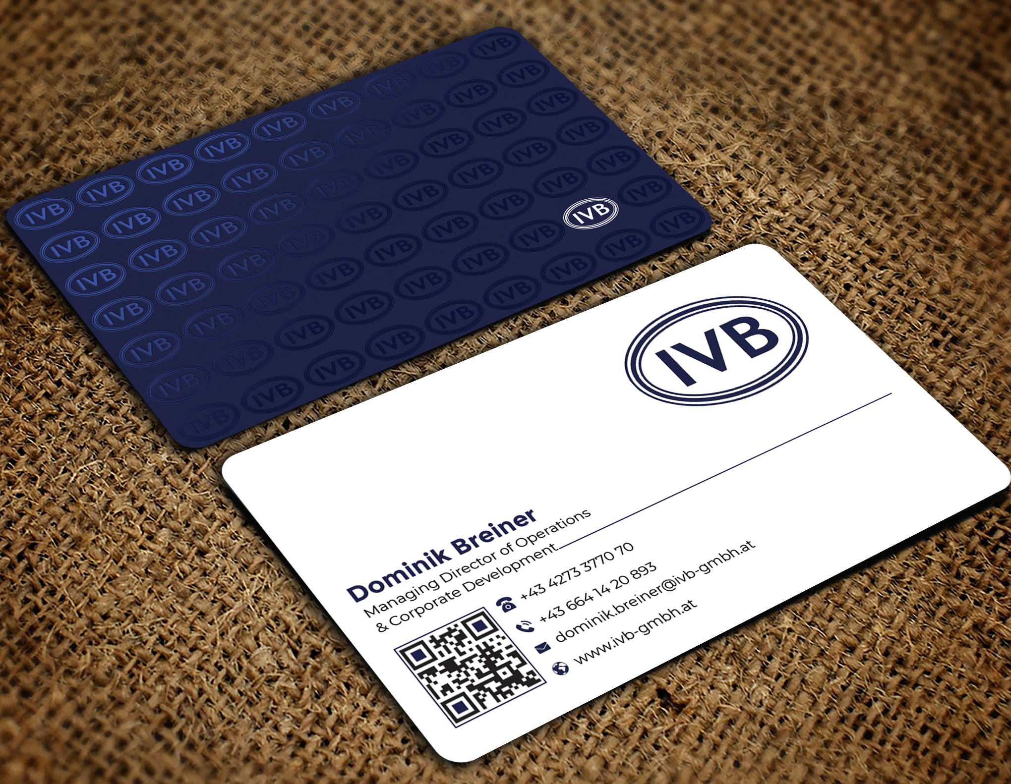 Business Card Design by Graphixpointt for IVB Industrievertretungen GmbH | Design #34250263