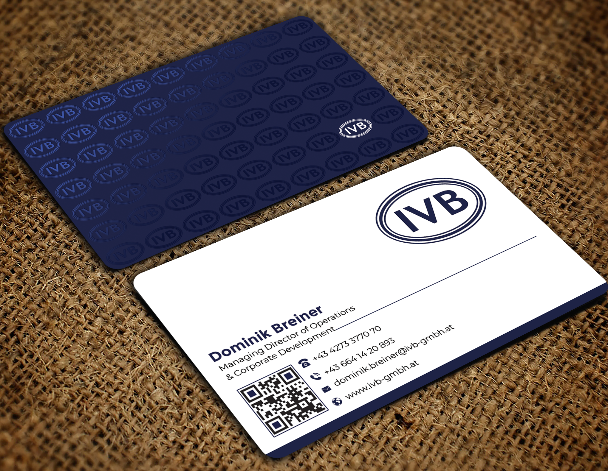 Business Card Design by Graphixpointt for IVB Industrievertretungen GmbH | Design #34250264