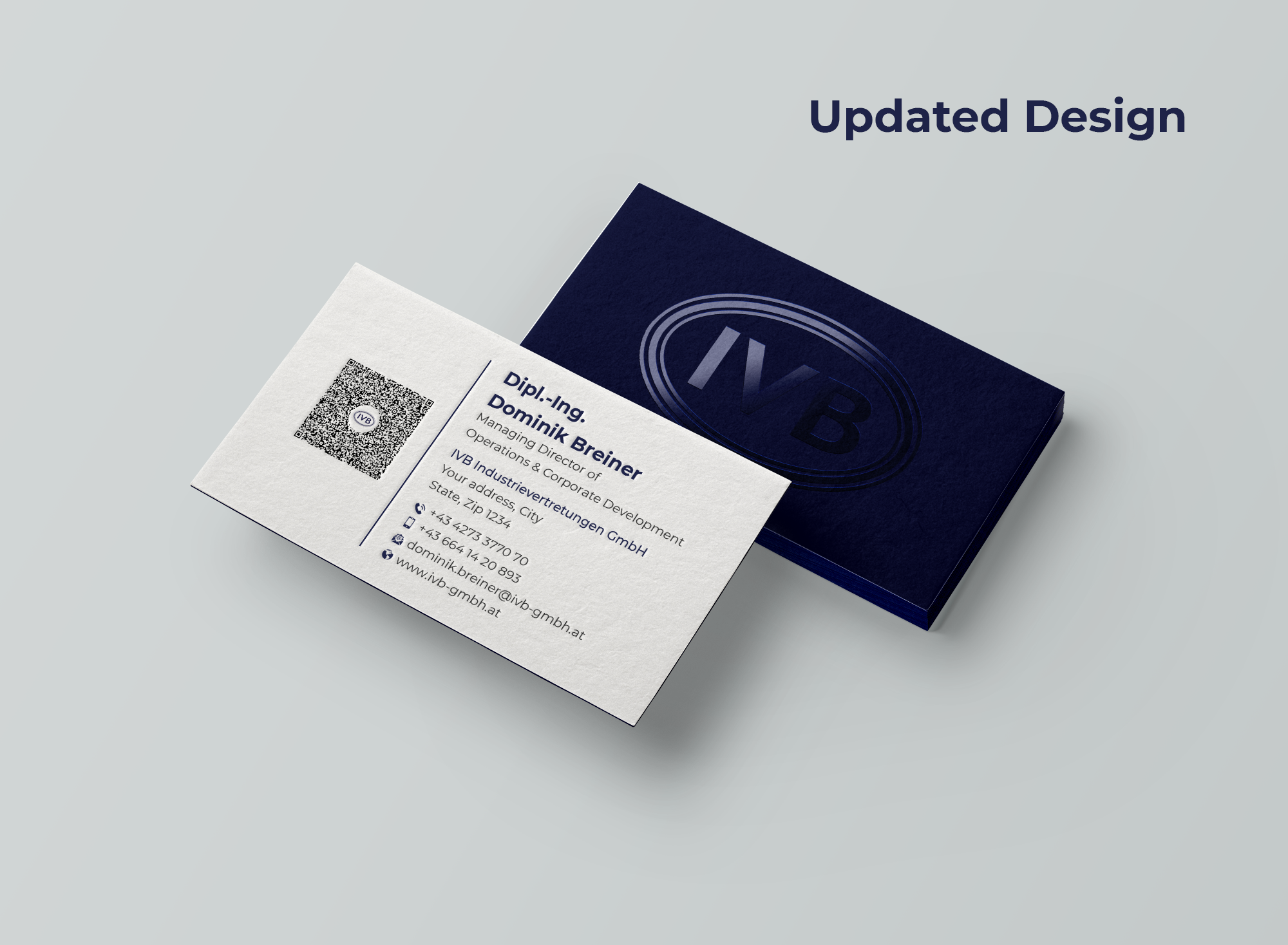 Visitenkarten-Design von Expert Bappy für IVB Industrievertretungen GmbH | Design #34256090