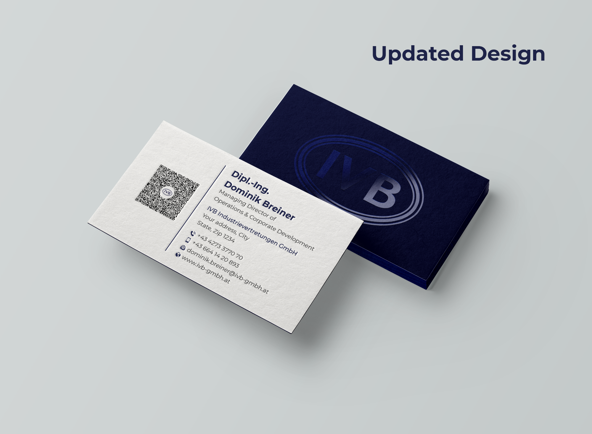 Visitenkarten-Design von Expert Bappy für IVB Industrievertretungen GmbH | Design #34256092