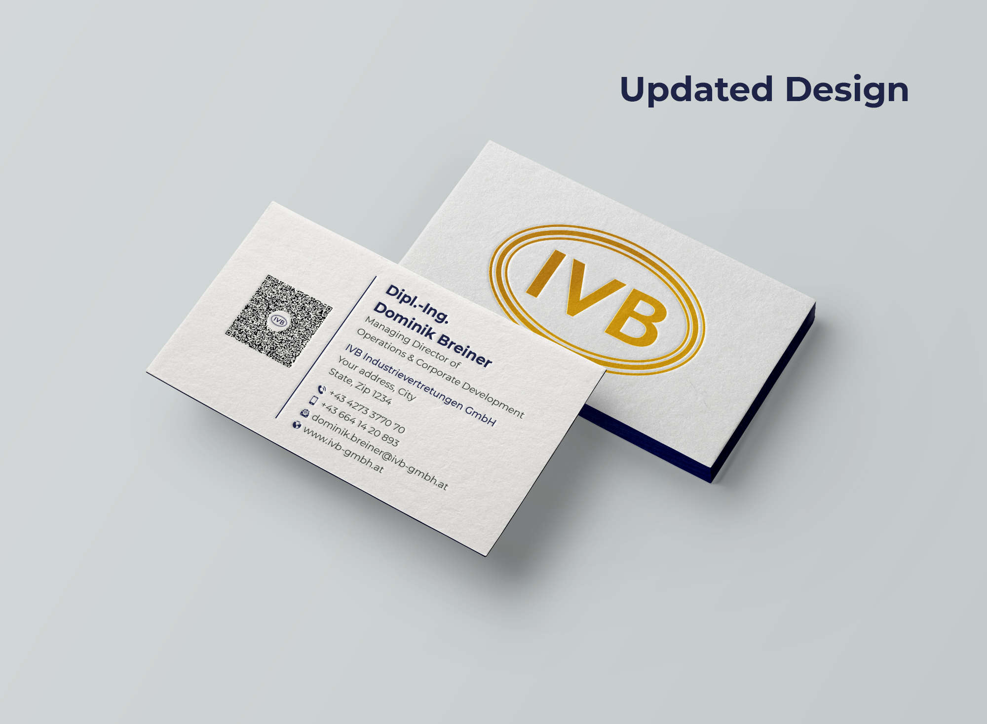 Business Card Design by Expert Bappy for IVB Industrievertretungen GmbH | Design #34257979