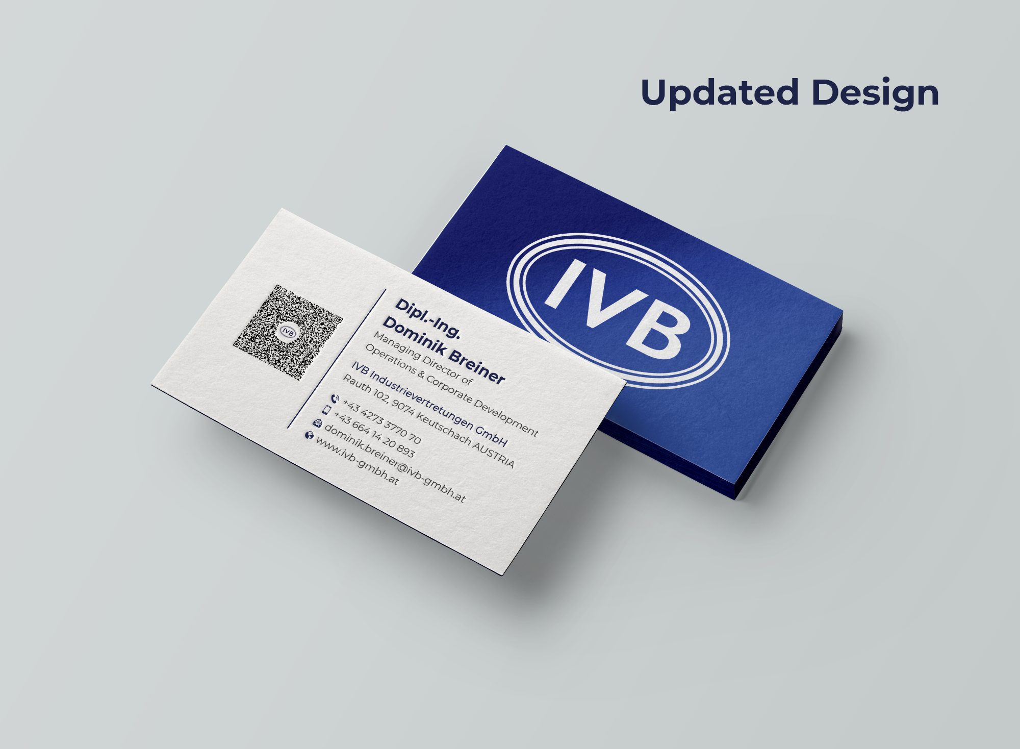 Business Card Design by Expert Bappy for IVB Industrievertretungen GmbH | Design #34282823
