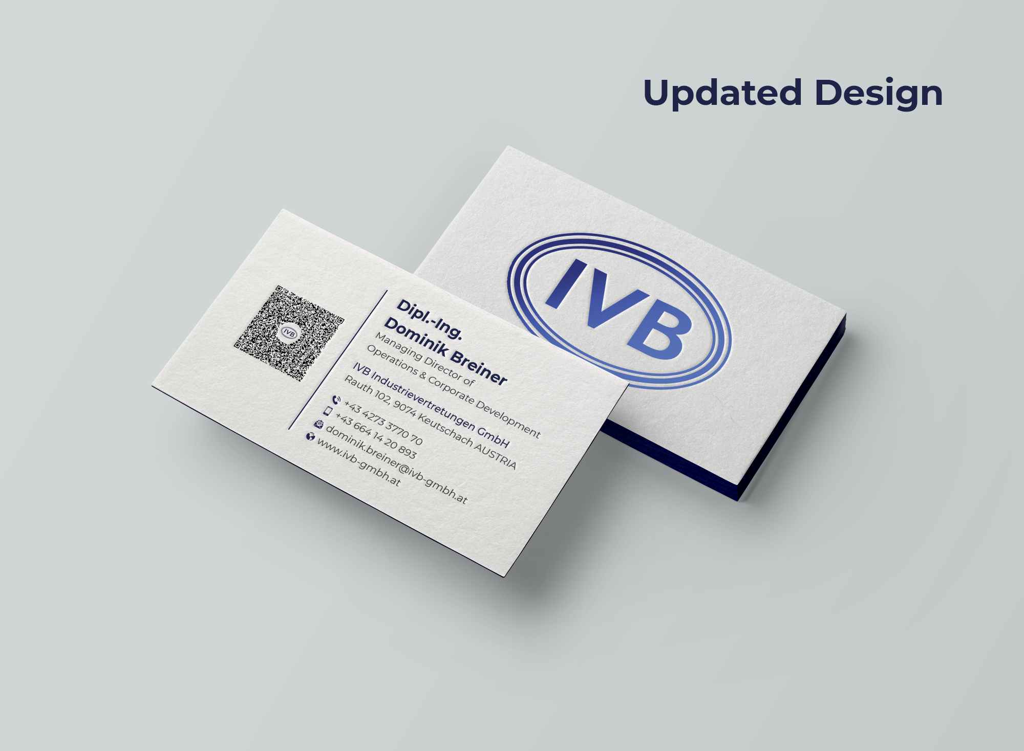 Business Card Design by Expert Bappy for IVB Industrievertretungen GmbH | Design #34282824