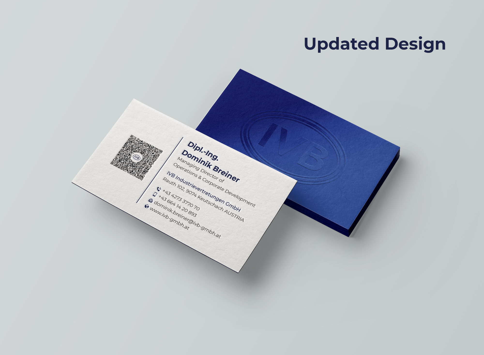 Business Card Design by Expert Bappy for IVB Industrievertretungen GmbH | Design #34282825