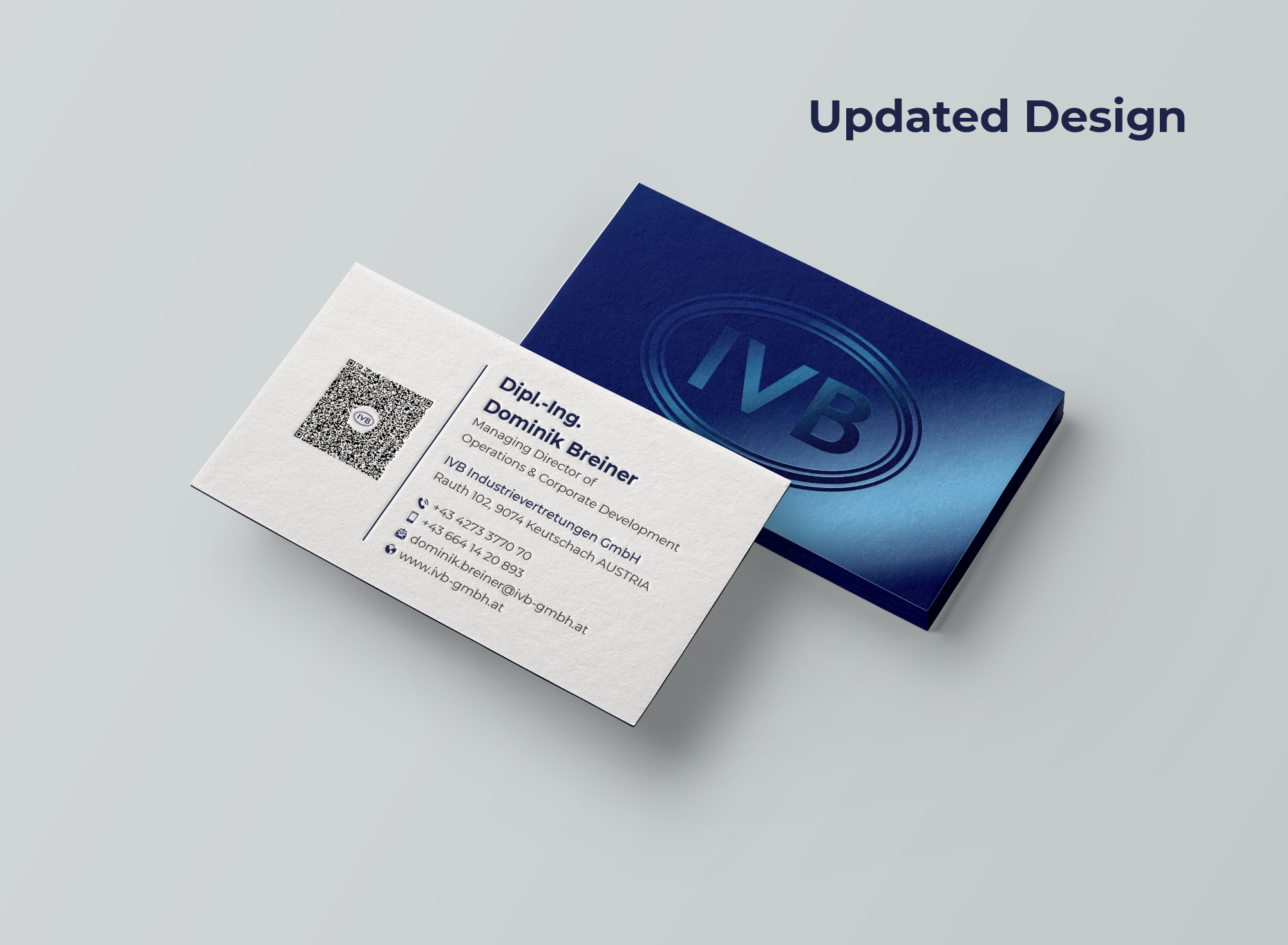 Business Card Design by Expert Bappy for IVB Industrievertretungen GmbH | Design #34282826
