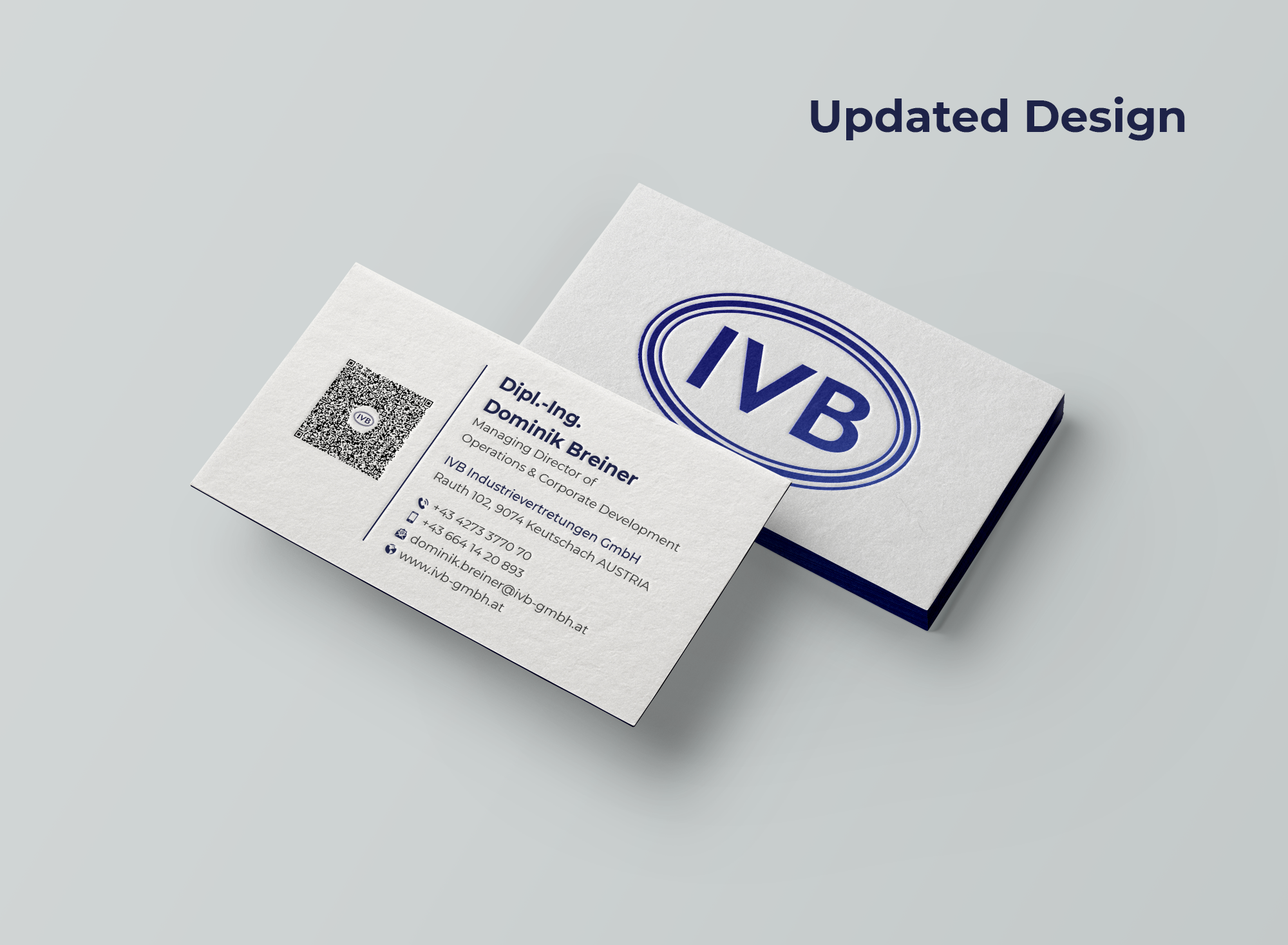 Business Card Design by Expert Bappy for IVB Industrievertretungen GmbH | Design #34282921