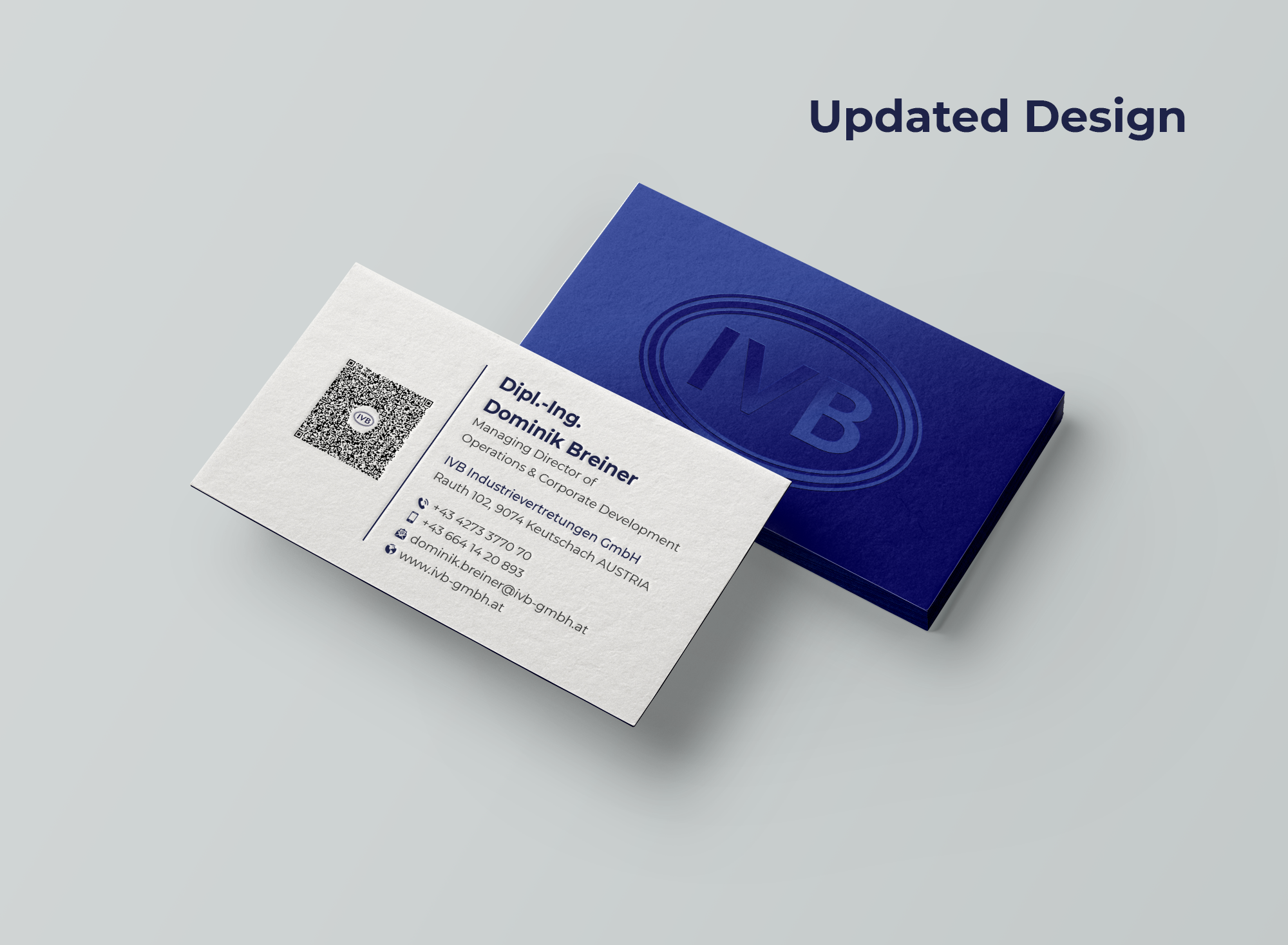 Business Card Design by Expert Bappy for IVB Industrievertretungen GmbH | Design #34282937