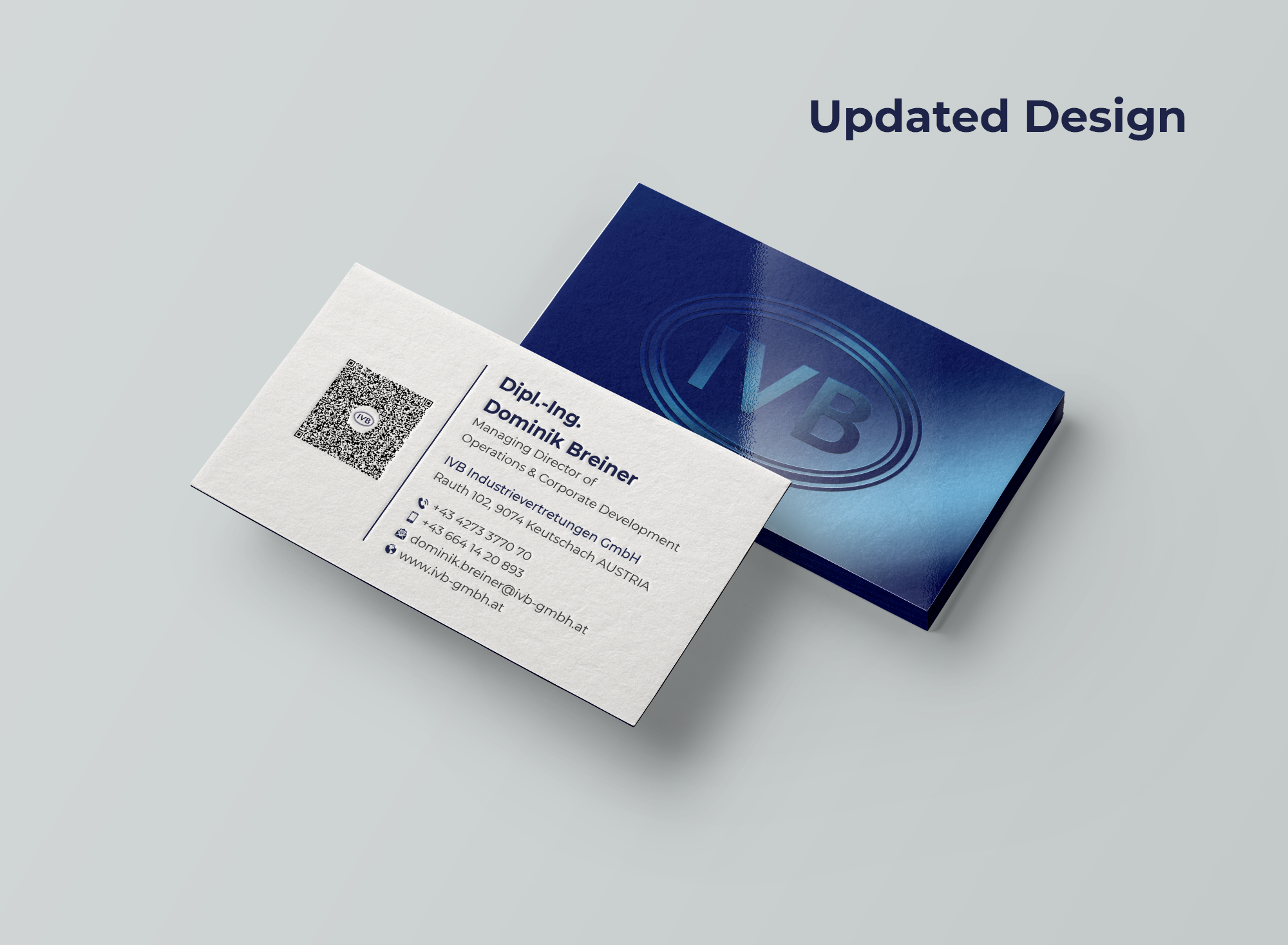 Visitenkarten-Design von Expert Bappy für IVB Industrievertretungen GmbH | Design #34283504