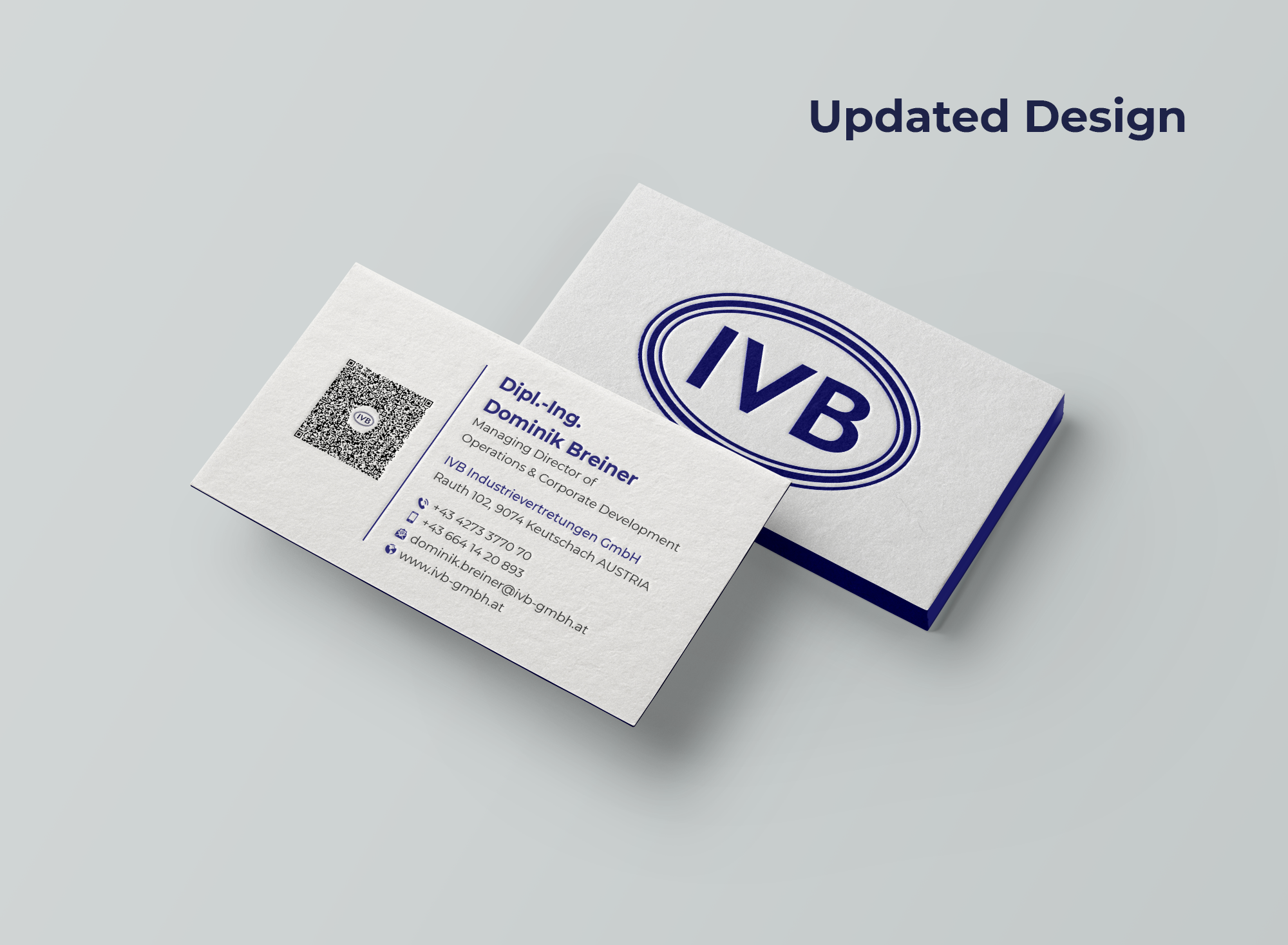 Business Card Design by Expert Bappy for IVB Industrievertretungen GmbH | Design #34285008