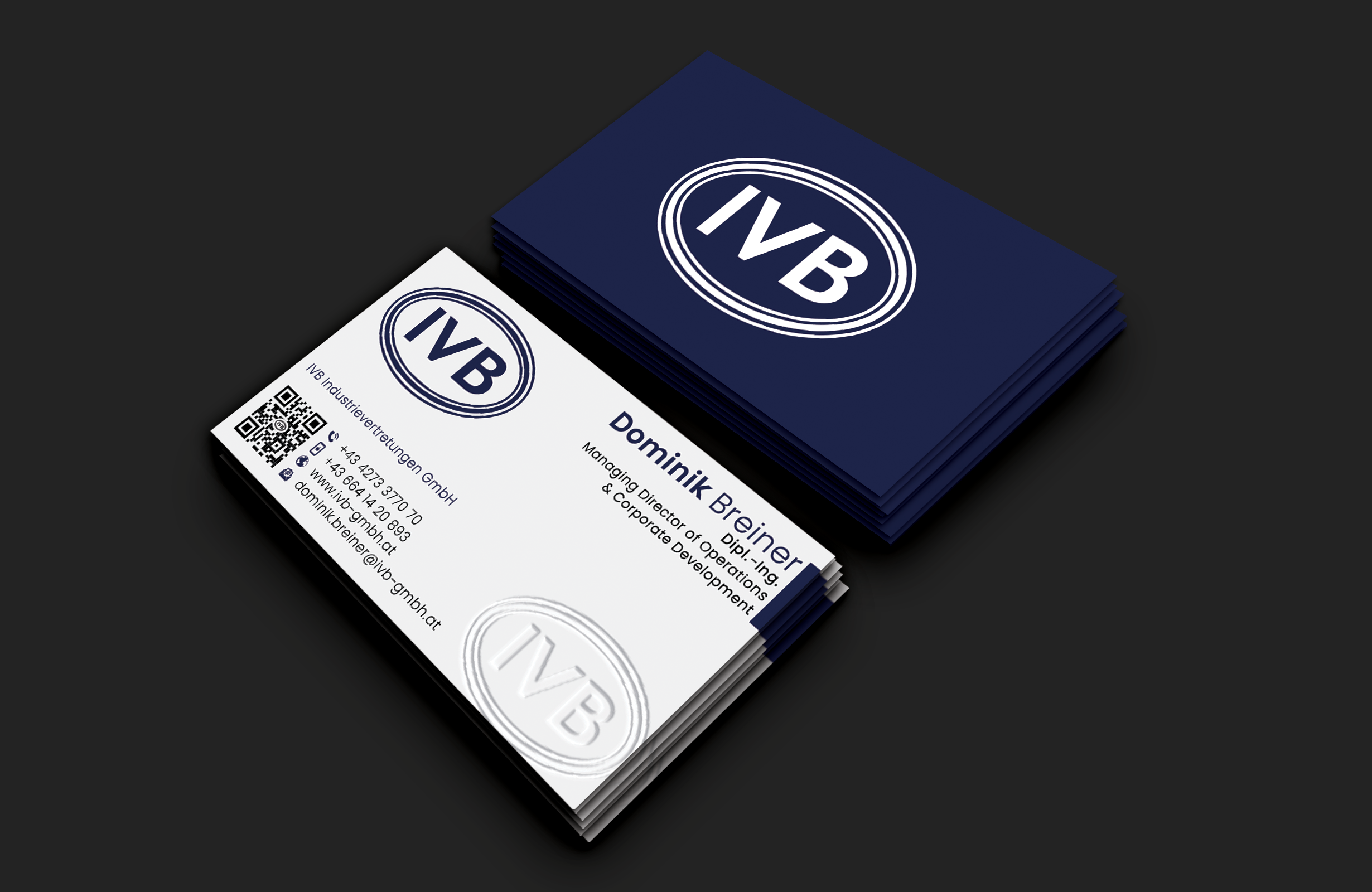 Business Card Design by DesignerShahadat for IVB Industrievertretungen GmbH | Design #34252166