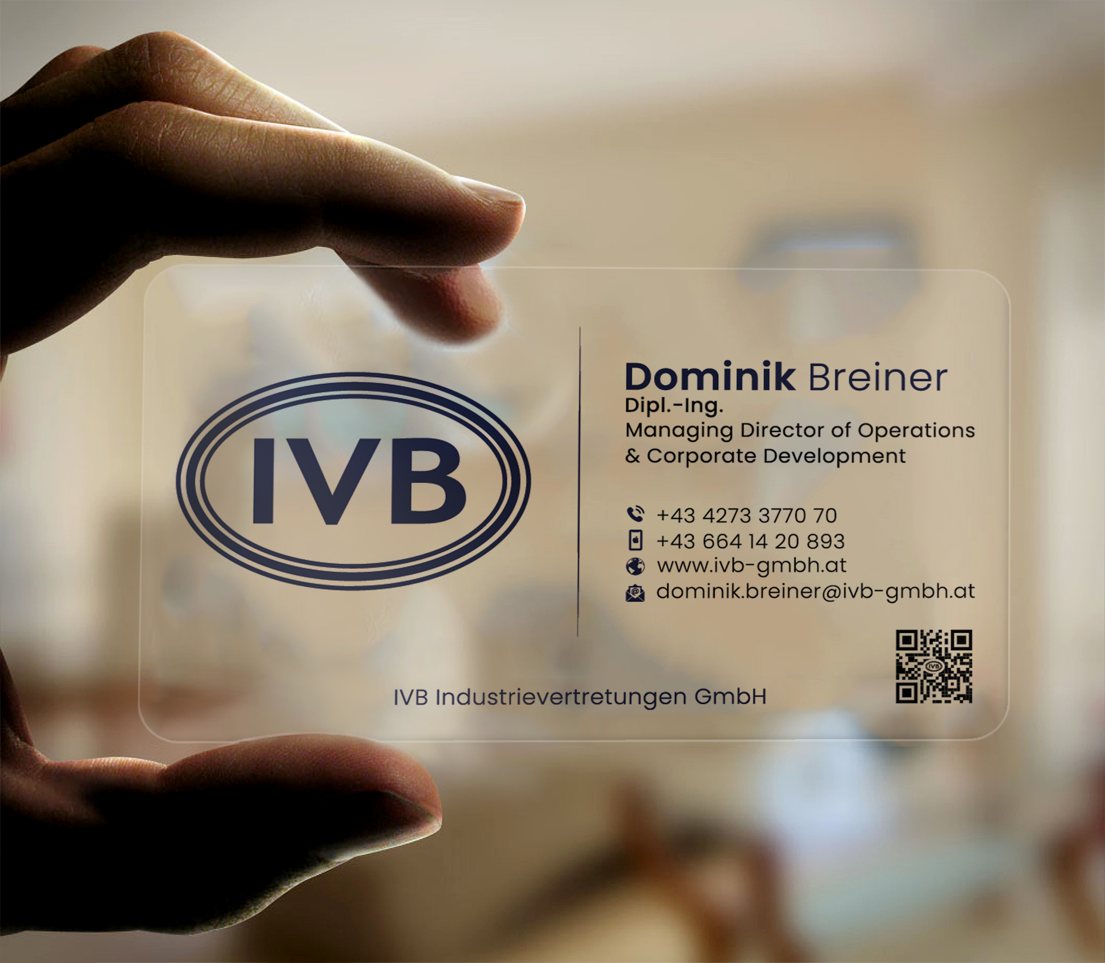 Business Card Design by DesignerShahadat for IVB Industrievertretungen GmbH | Design #34252173