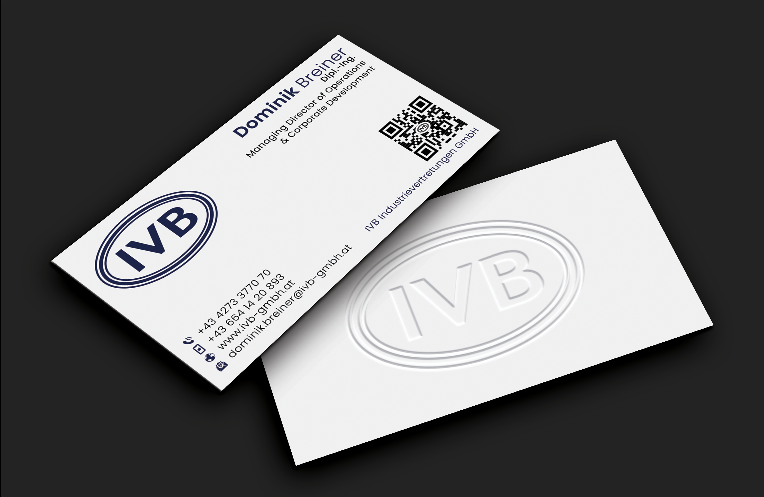 Business Card Design by DesignerShahadat for IVB Industrievertretungen GmbH | Design #34252281