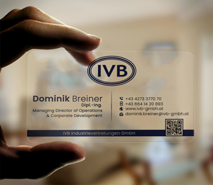 Visitenkarten-Design von DesignerShahadat für IVB Industrievertretungen GmbH | Design: #34252289