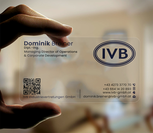 Visitenkarten-Design von DesignerShahadat für IVB Industrievertretungen GmbH | Design: #34252290