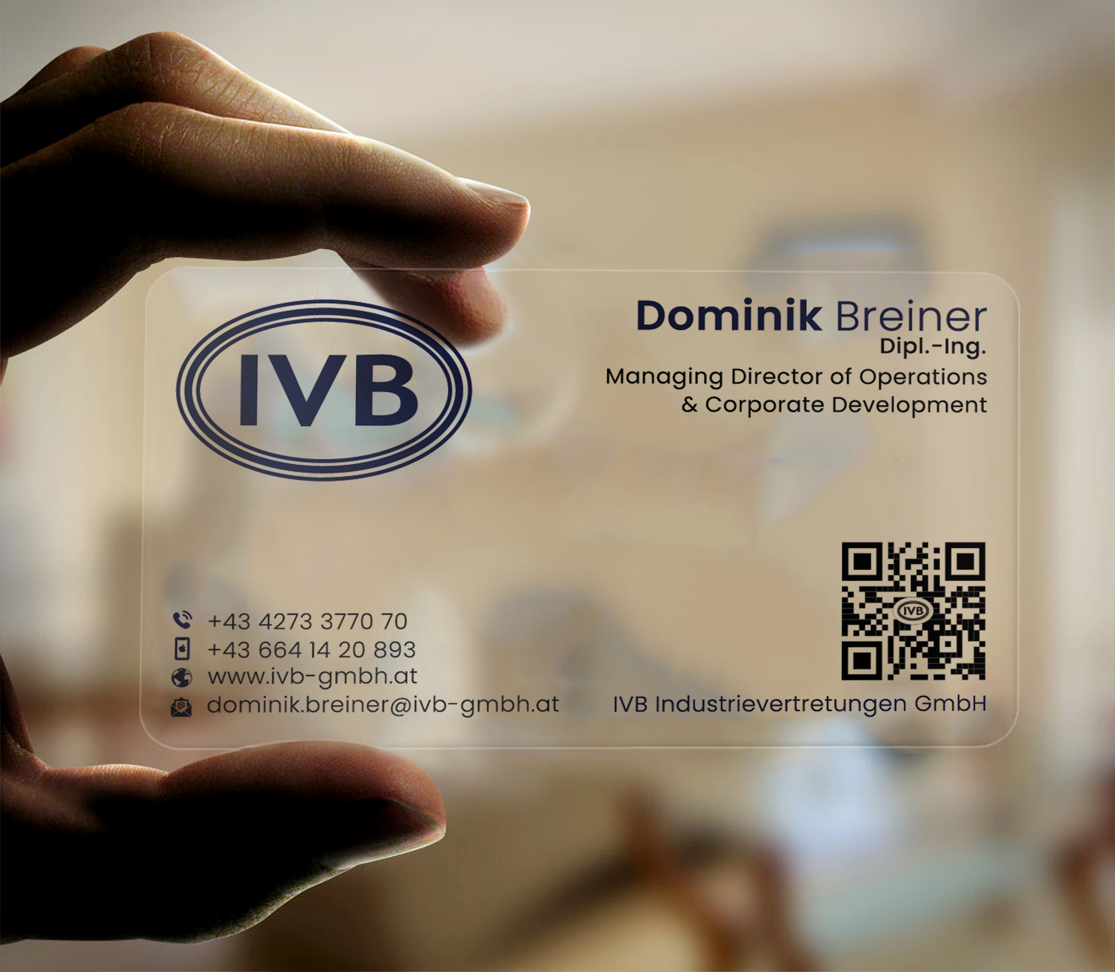Business Card Design by DesignerShahadat for IVB Industrievertretungen GmbH | Design #34252294
