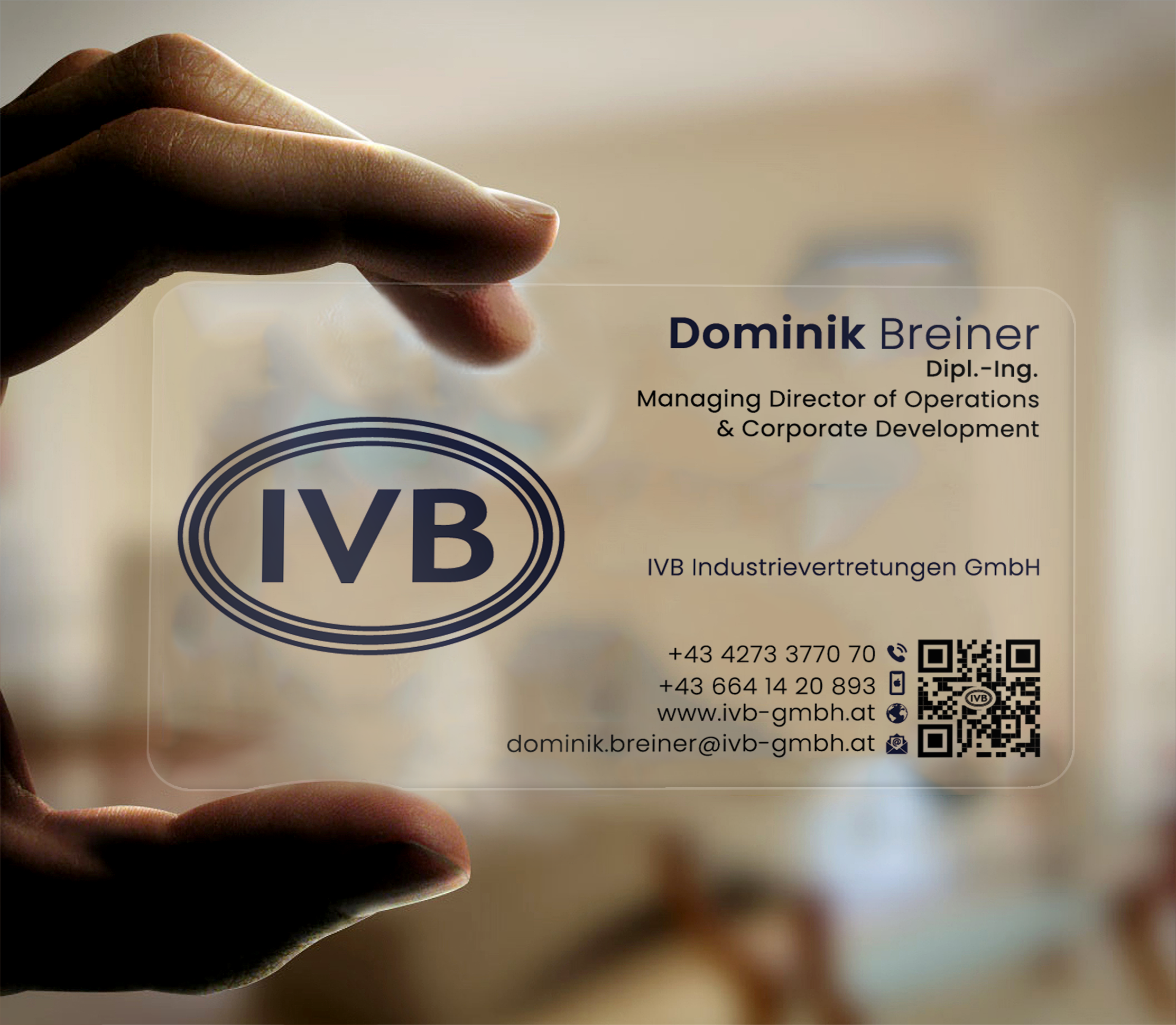 Visitenkarten-Design von DesignerShahadat für IVB Industrievertretungen GmbH | Design #34252401