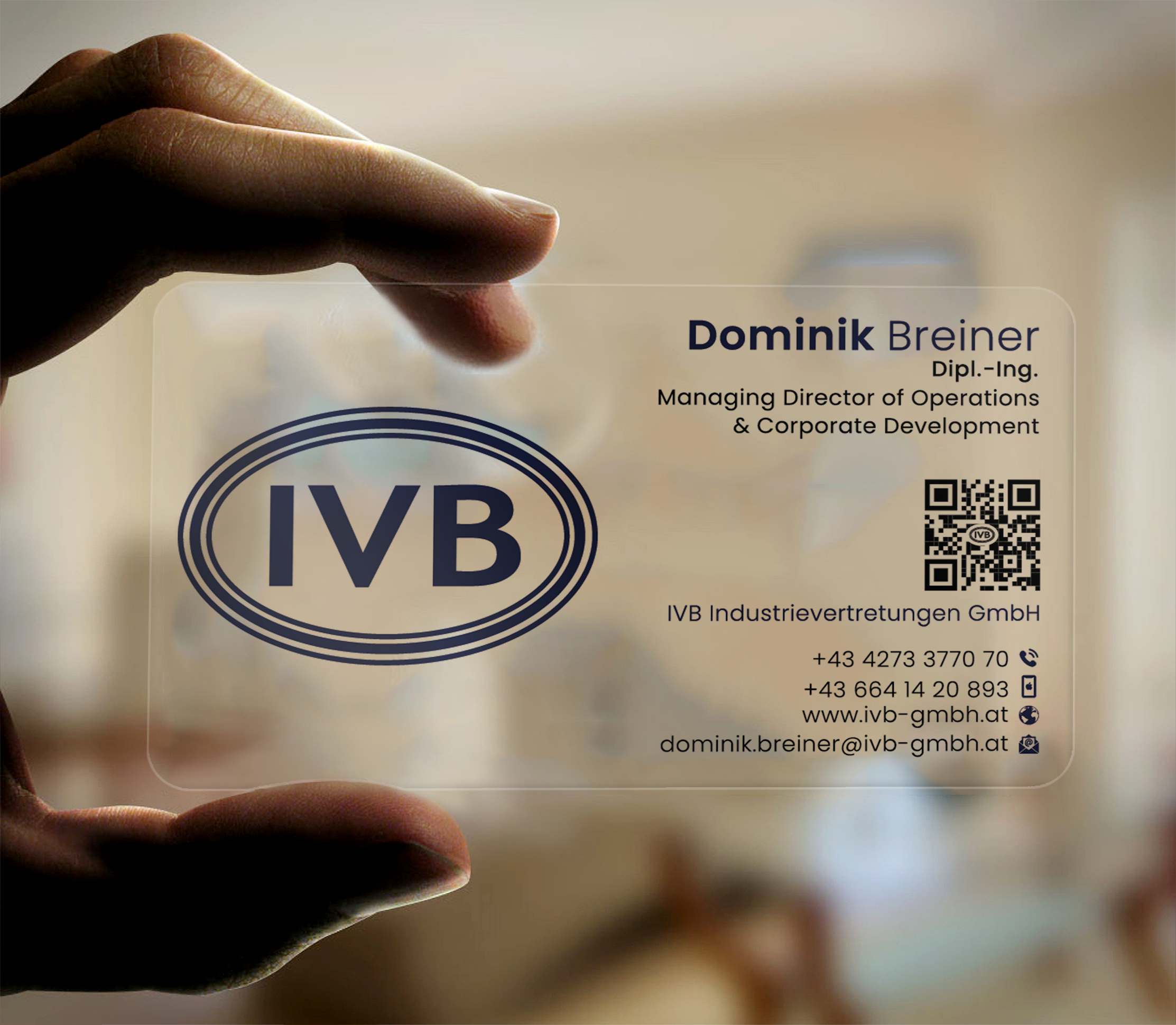 Visitenkarten-Design von DesignerShahadat für IVB Industrievertretungen GmbH | Design #34252419