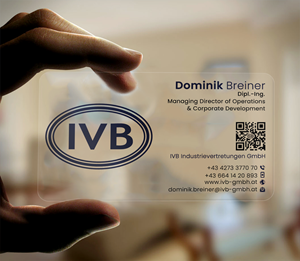Visitenkarten-Design von DesignerShahadat für IVB Industrievertretungen GmbH | Design: #34252419