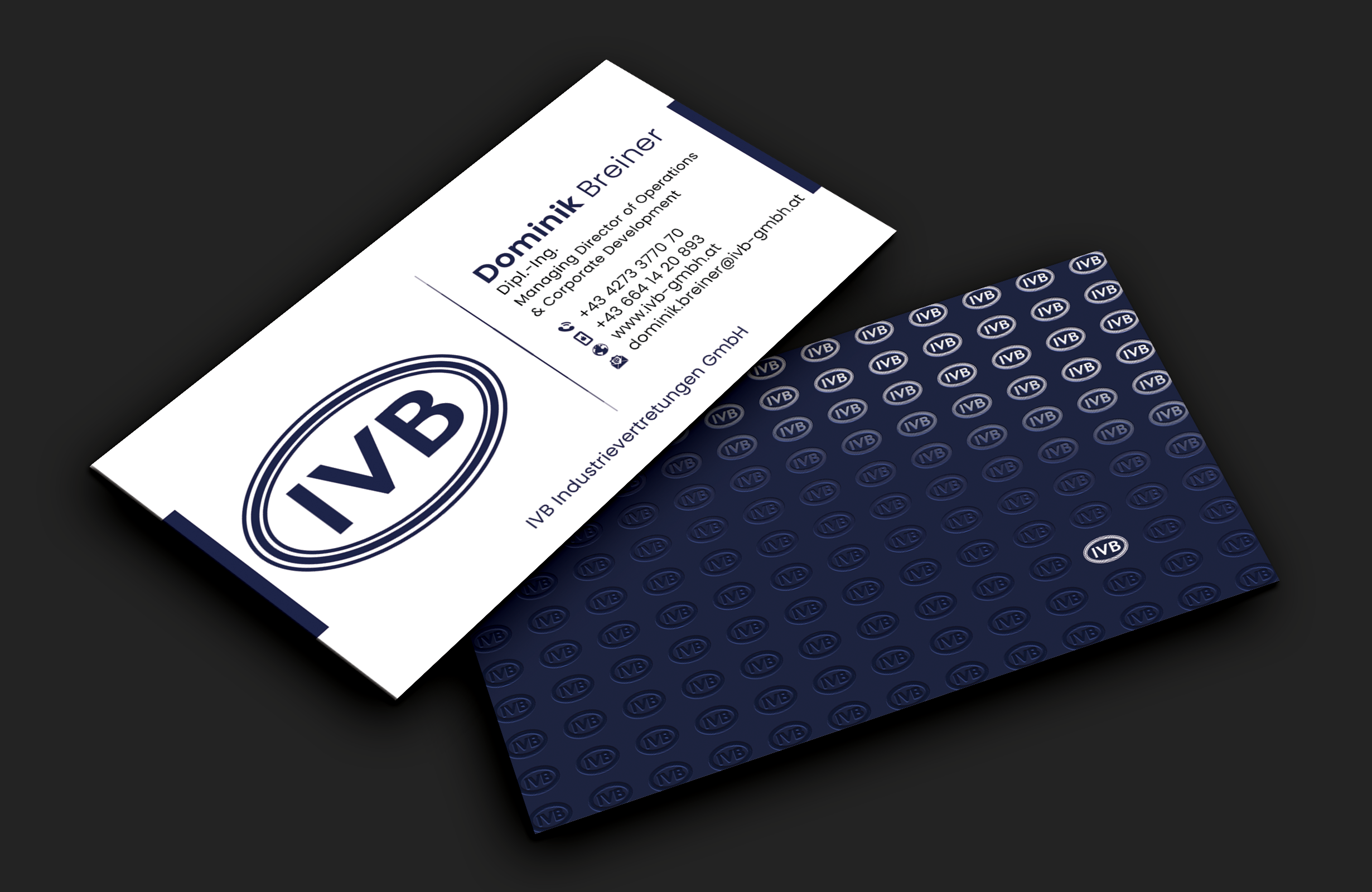 Business Card Design by DesignerShahadat for IVB Industrievertretungen GmbH | Design #34252506