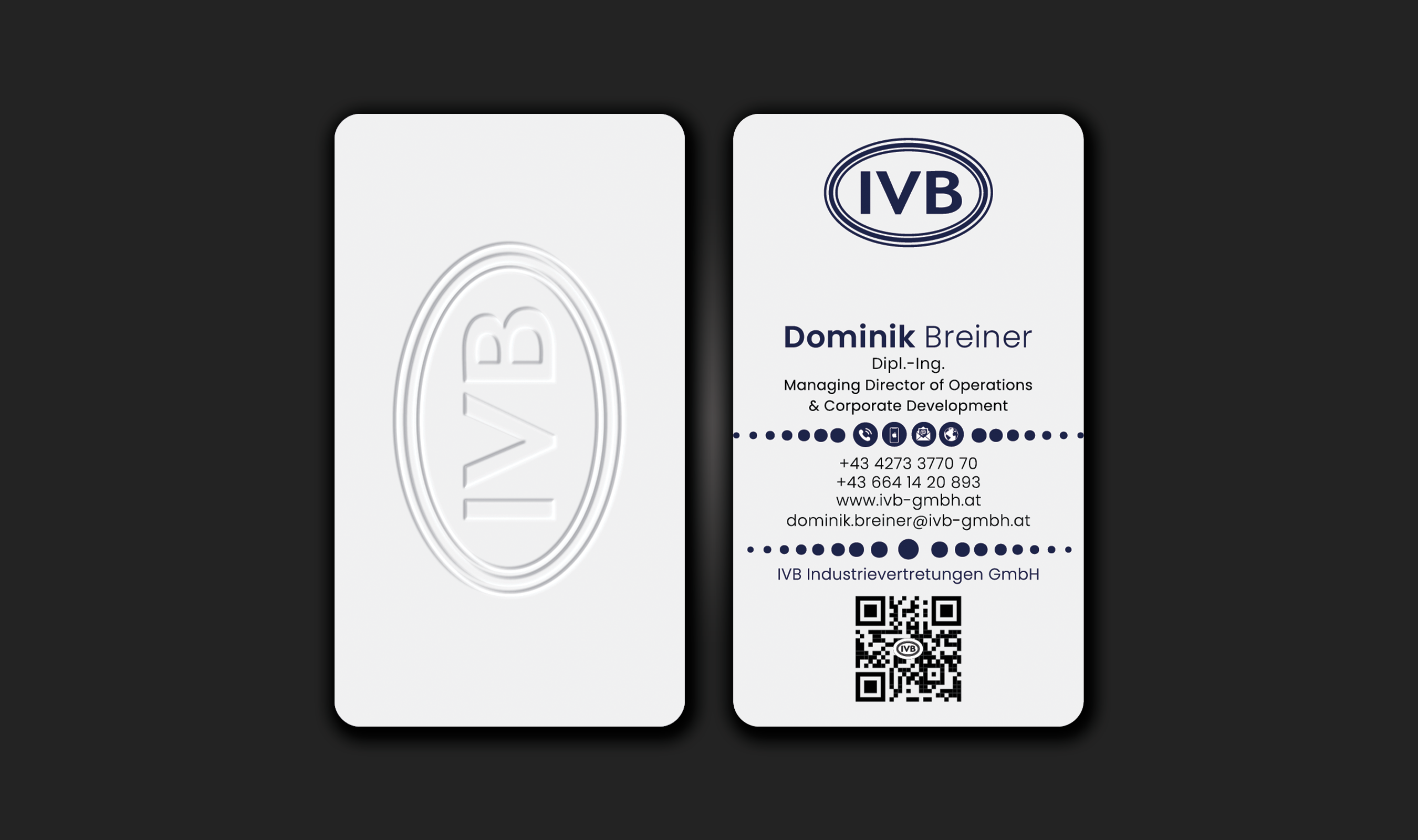 Visitenkarten-Design von DesignerShahadat für IVB Industrievertretungen GmbH | Design #34252943