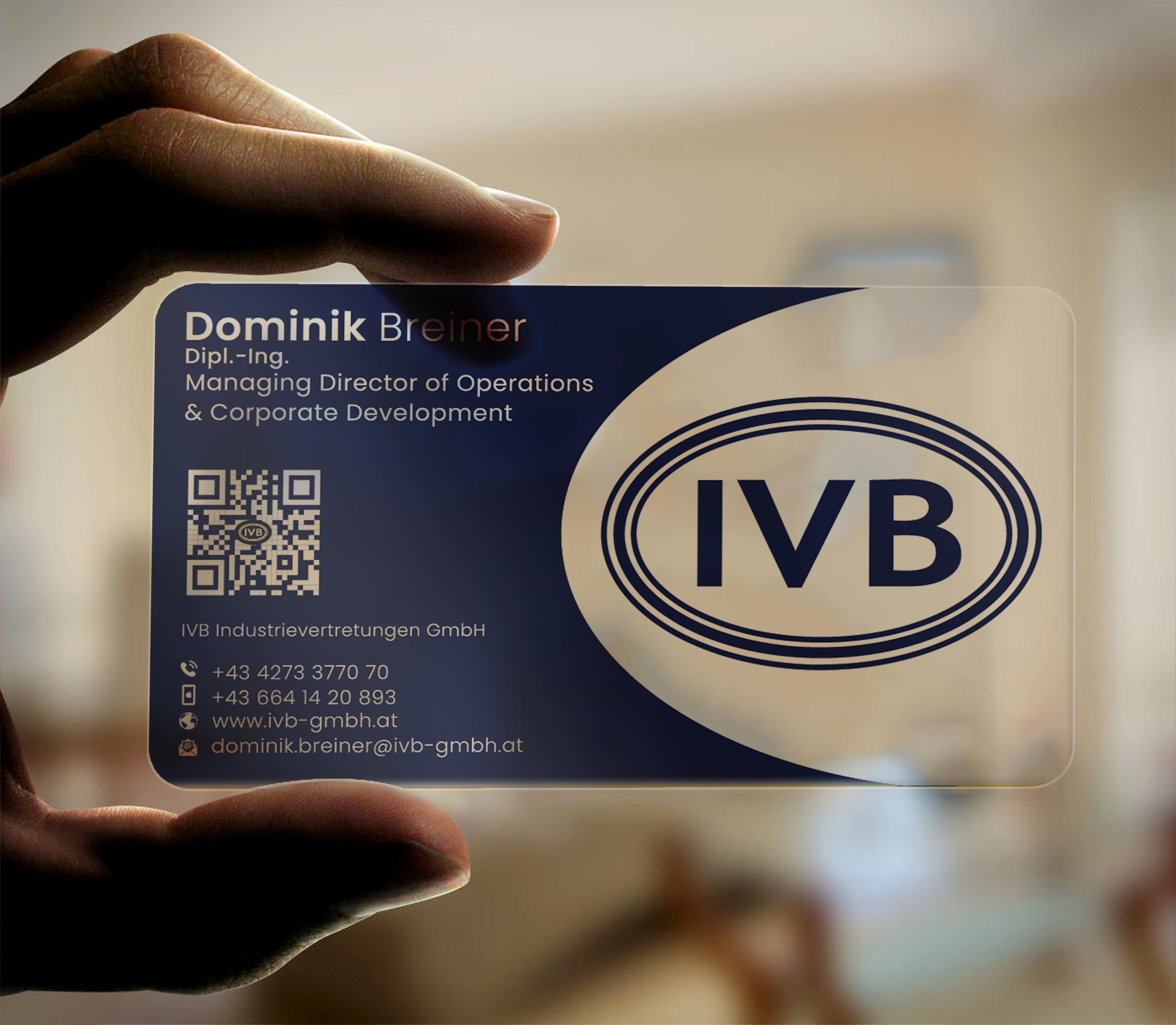 Business Card Design by DesignerShahadat for IVB Industrievertretungen GmbH | Design #34252946