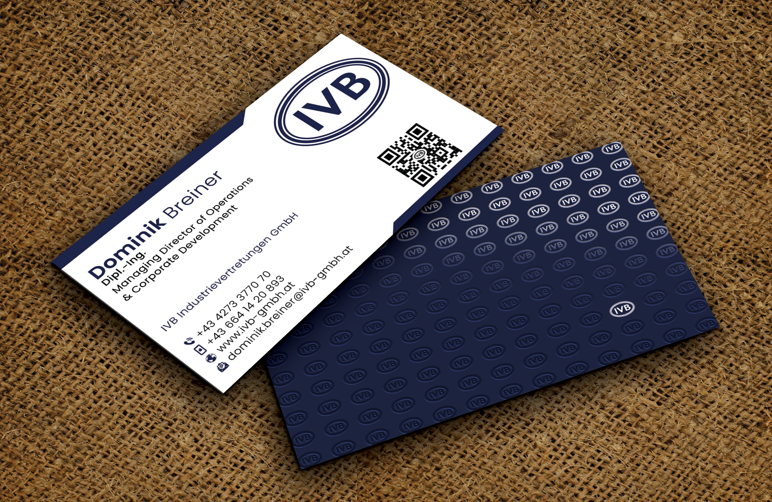 Visitenkarten-Design von DesignerShahadat für IVB Industrievertretungen GmbH | Design #34252947