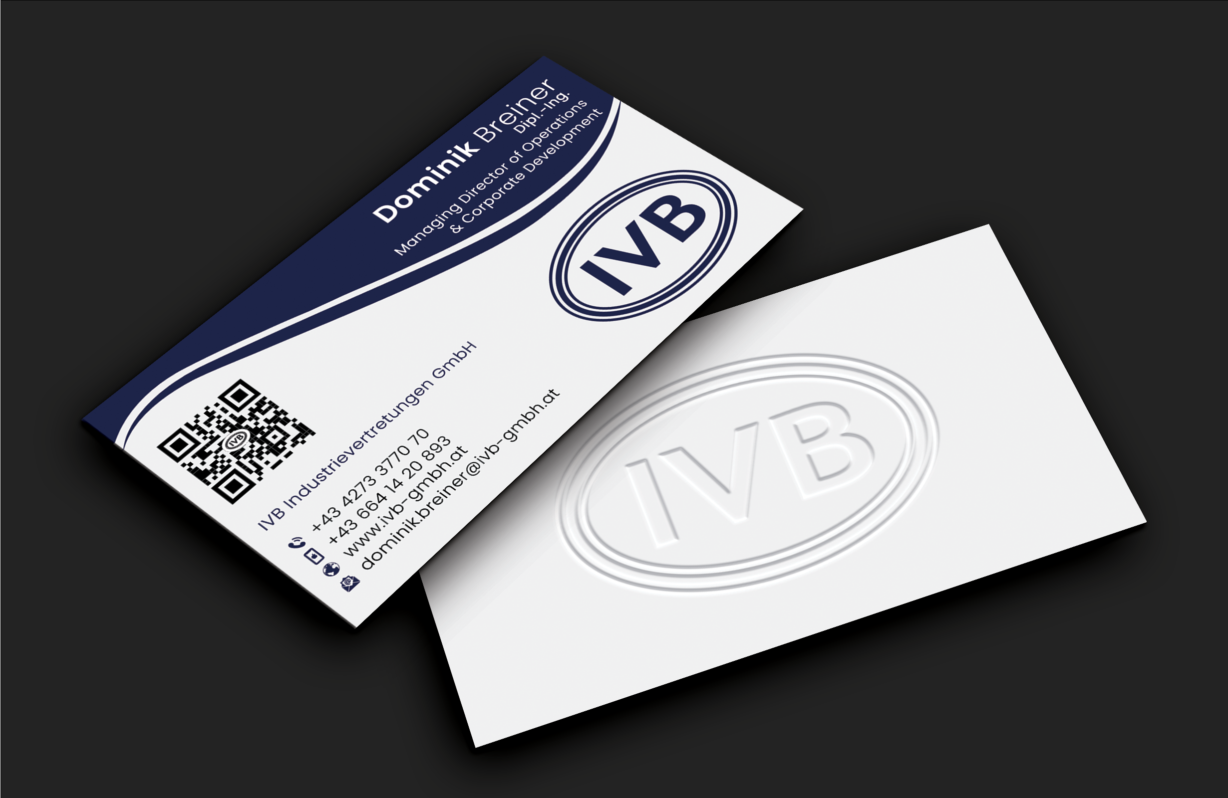 Business Card Design by DesignerShahadat for IVB Industrievertretungen GmbH | Design #34252958