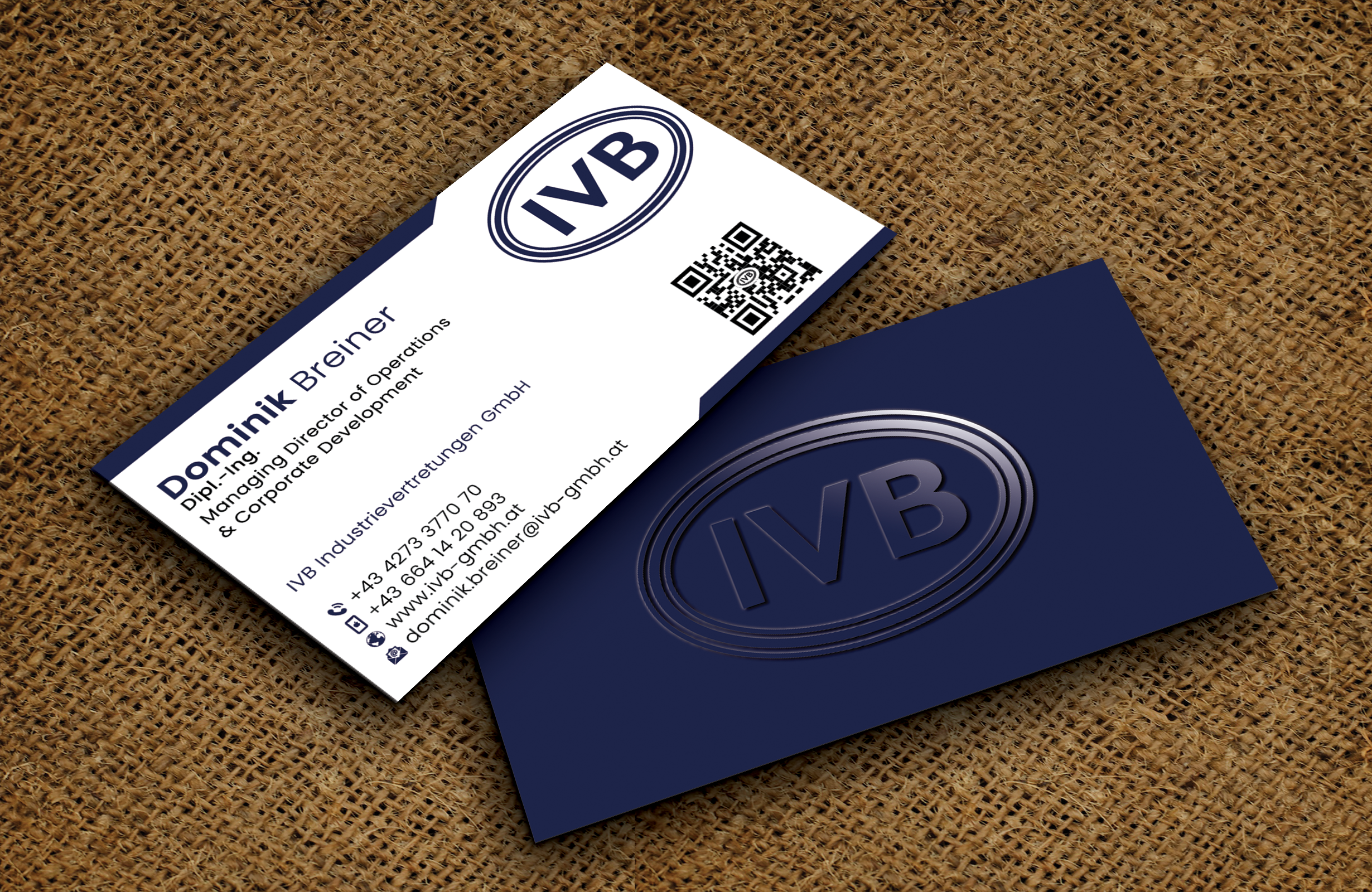 Business Card Design by DesignerShahadat for IVB Industrievertretungen GmbH | Design #34252960
