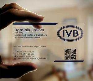 Visitenkarten-Design von DesignerShahadat für IVB Industrievertretungen GmbH | Design: #34252970