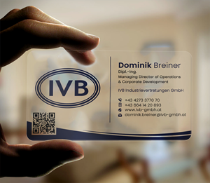 Visitenkarten-Design von DesignerShahadat für IVB Industrievertretungen GmbH | Design: #34253183