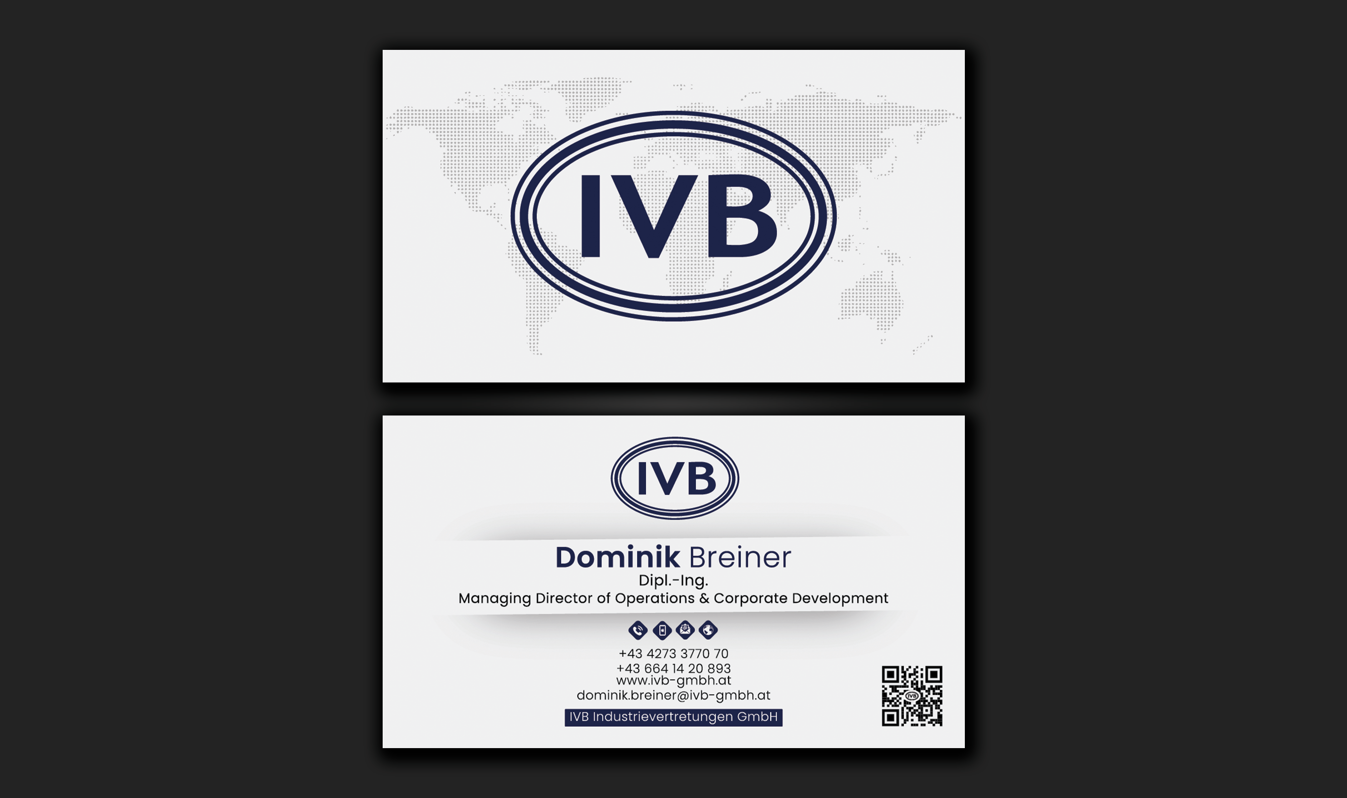 Business Card Design by DesignerShahadat for IVB Industrievertretungen GmbH | Design #34253187